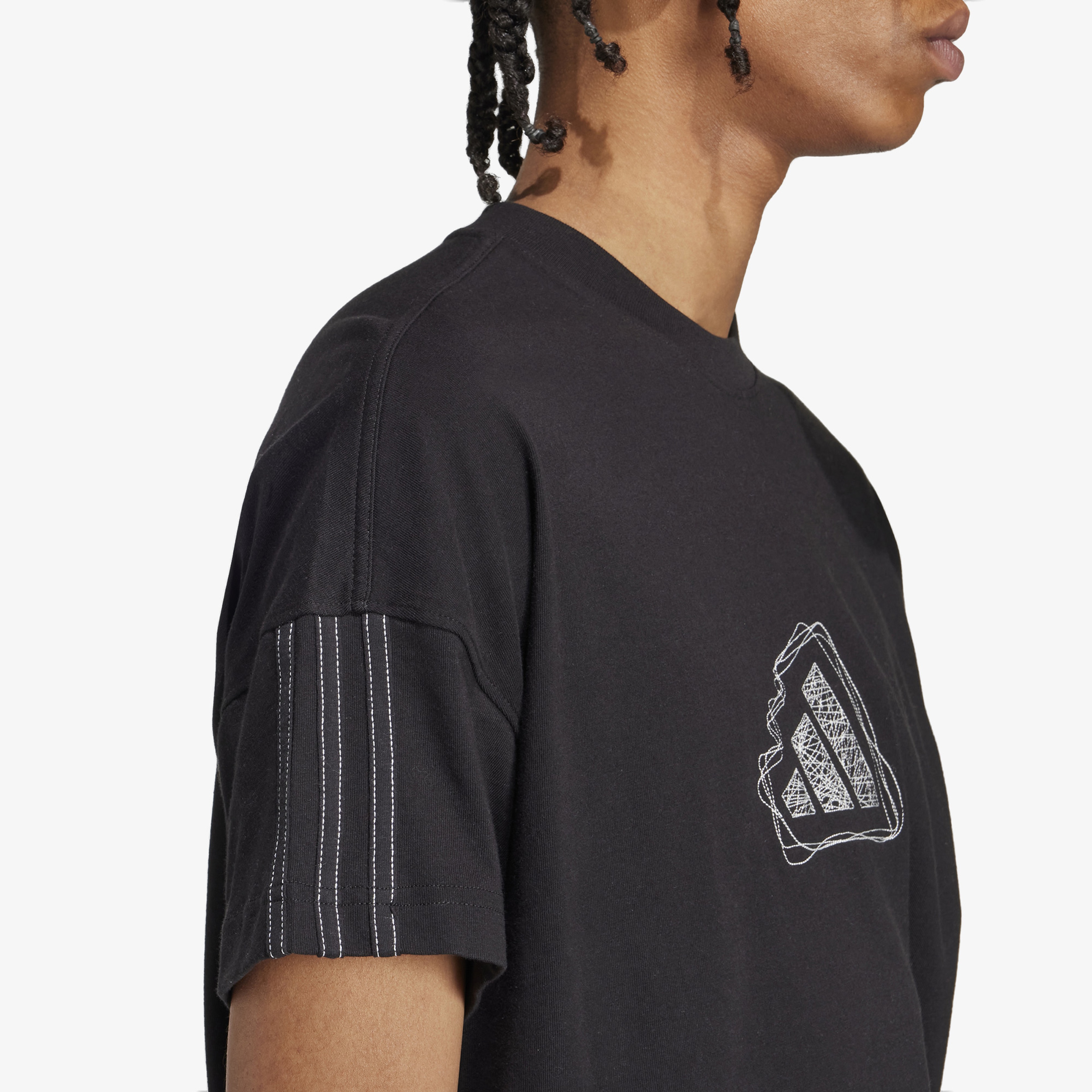 adidas All Szn Graphic Seasonal Erkek Siyah T-Shirt
