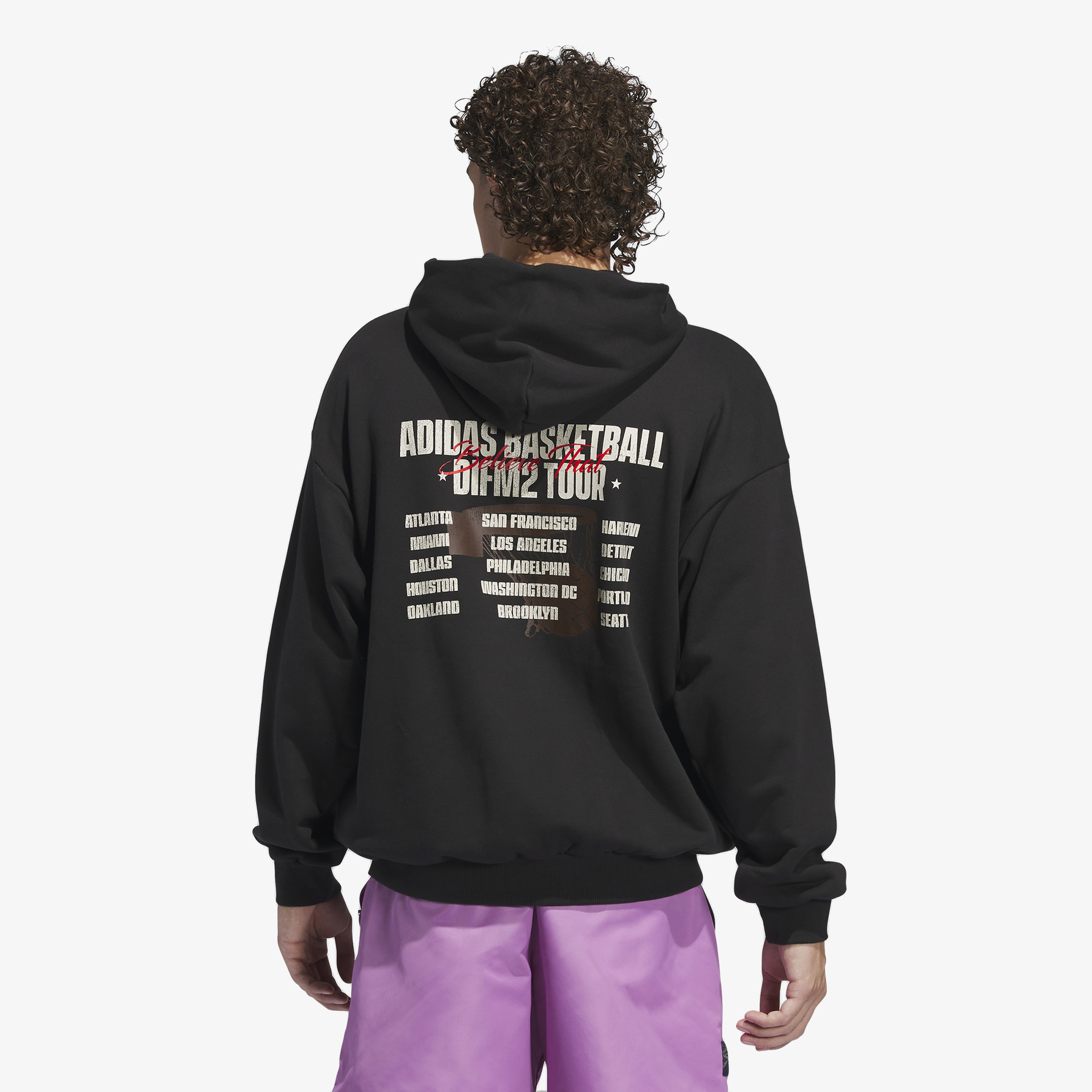 adidas Anthony Edwards Graphic Erkek Siyah Hoodie
