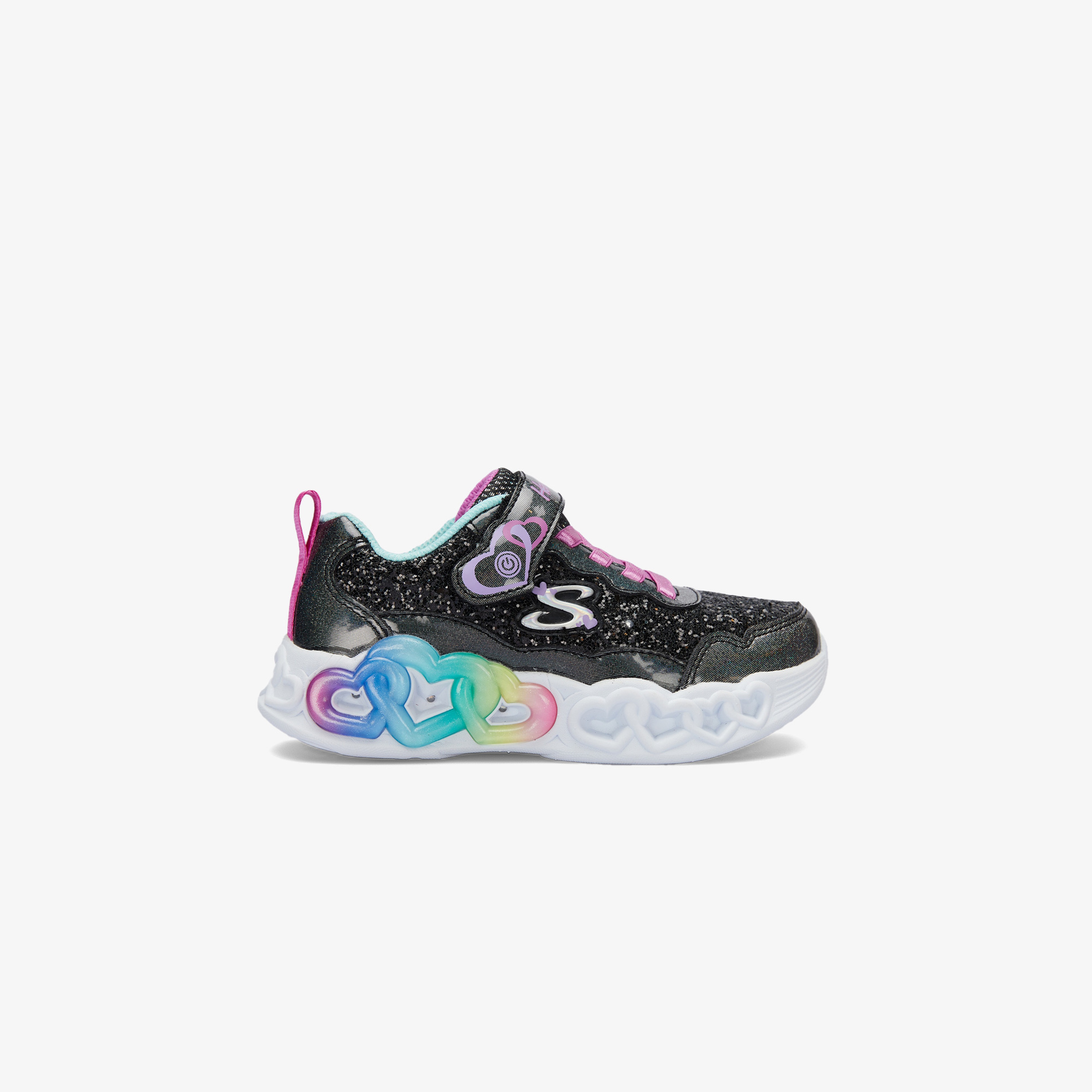 Skechers Infinite Heart Lights Fresh Love Çocuk Siyah Işıklı Spor Ayakkabı