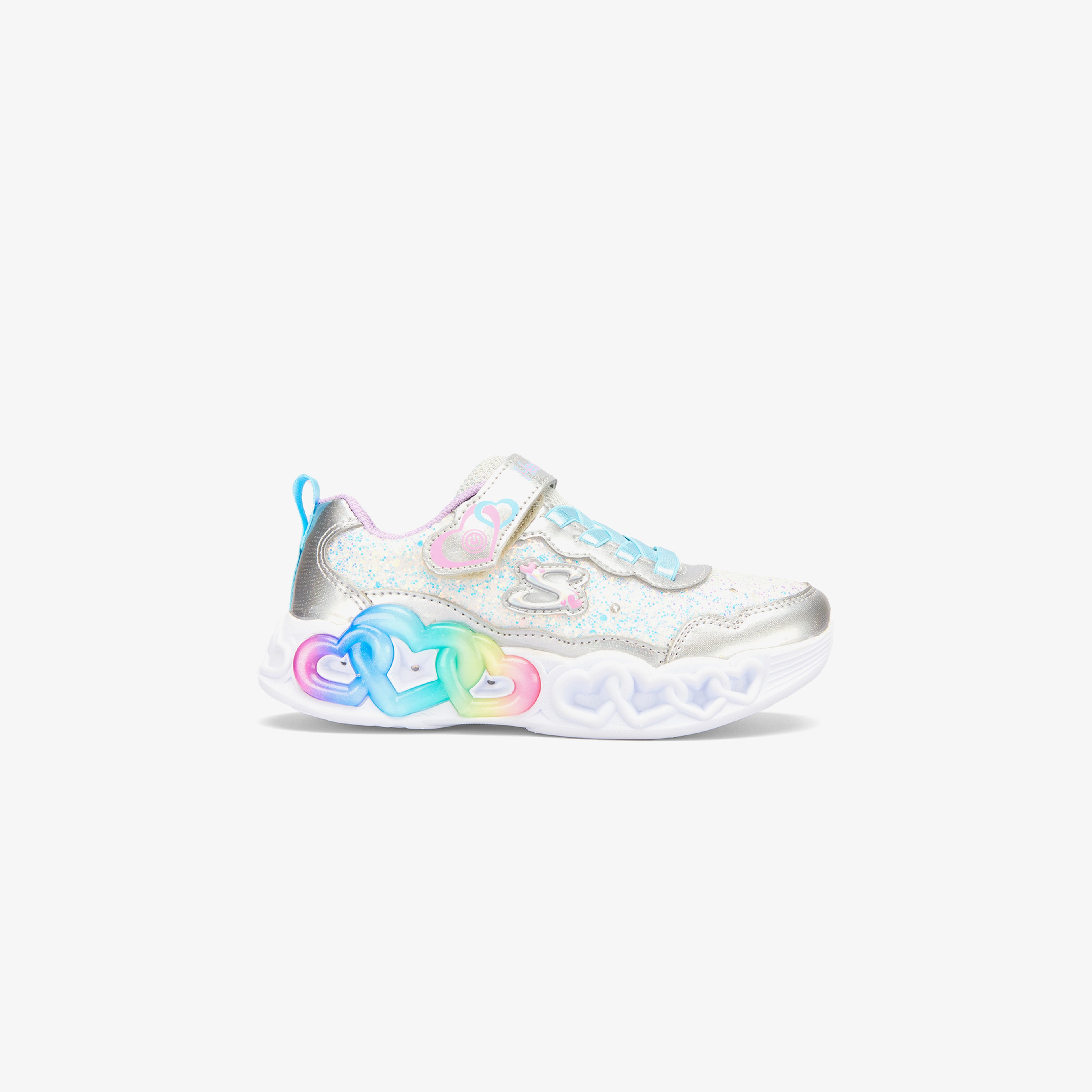 Skechers Infinite Heart Lights Çocuk Gri Spor Ayakkabı