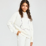 Skechers G 2Xi-Lock Loose Fit Sweatshirt Çocuk Beyaz Sweatshirt