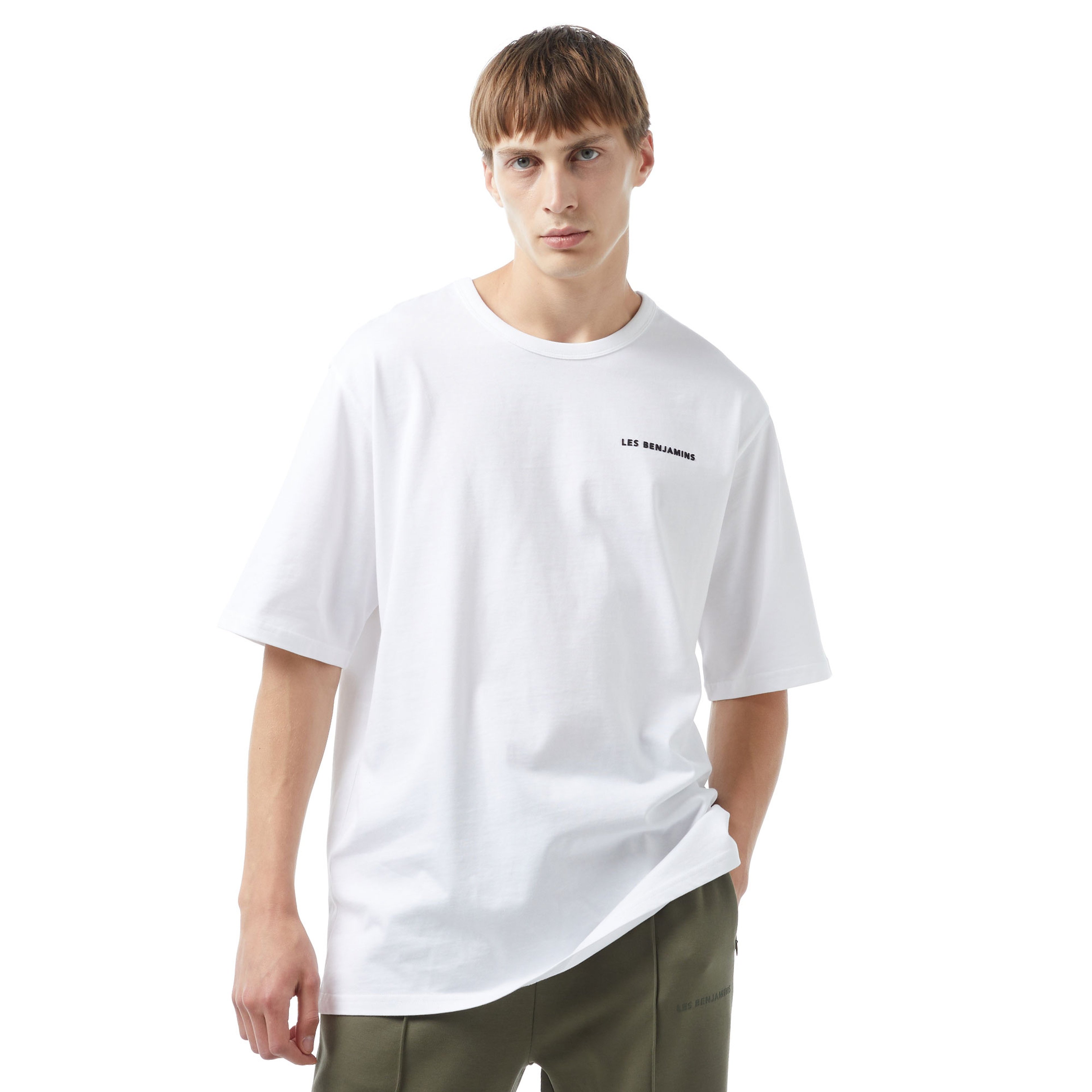 Les Benjamins 409 Erkek Beyaz T-Shirt