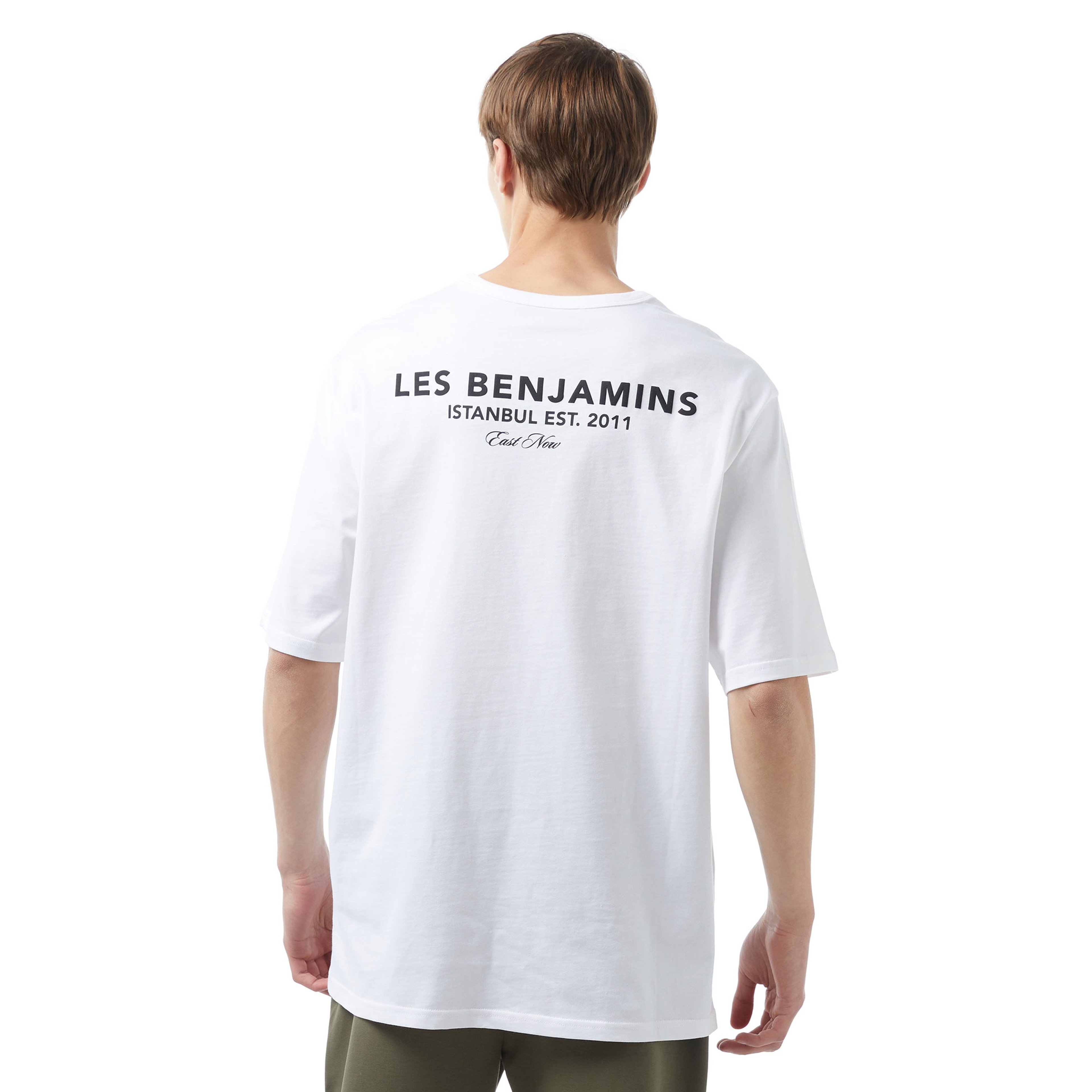 Les Benjamins 409 Erkek Beyaz T-Shirt