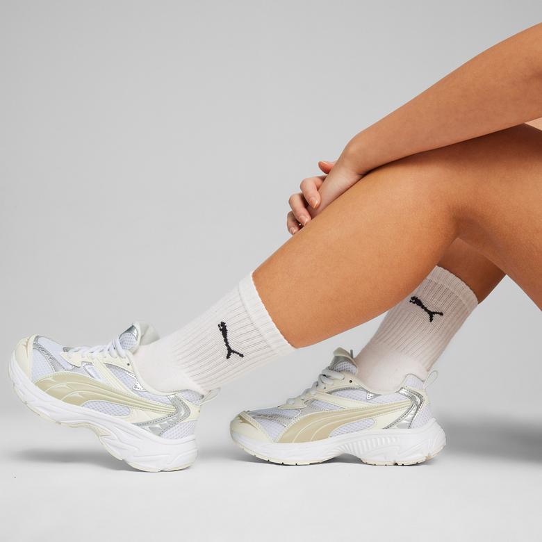 Puma Morphic Metallic Wns Kadın Krem Spor Ayakkabı