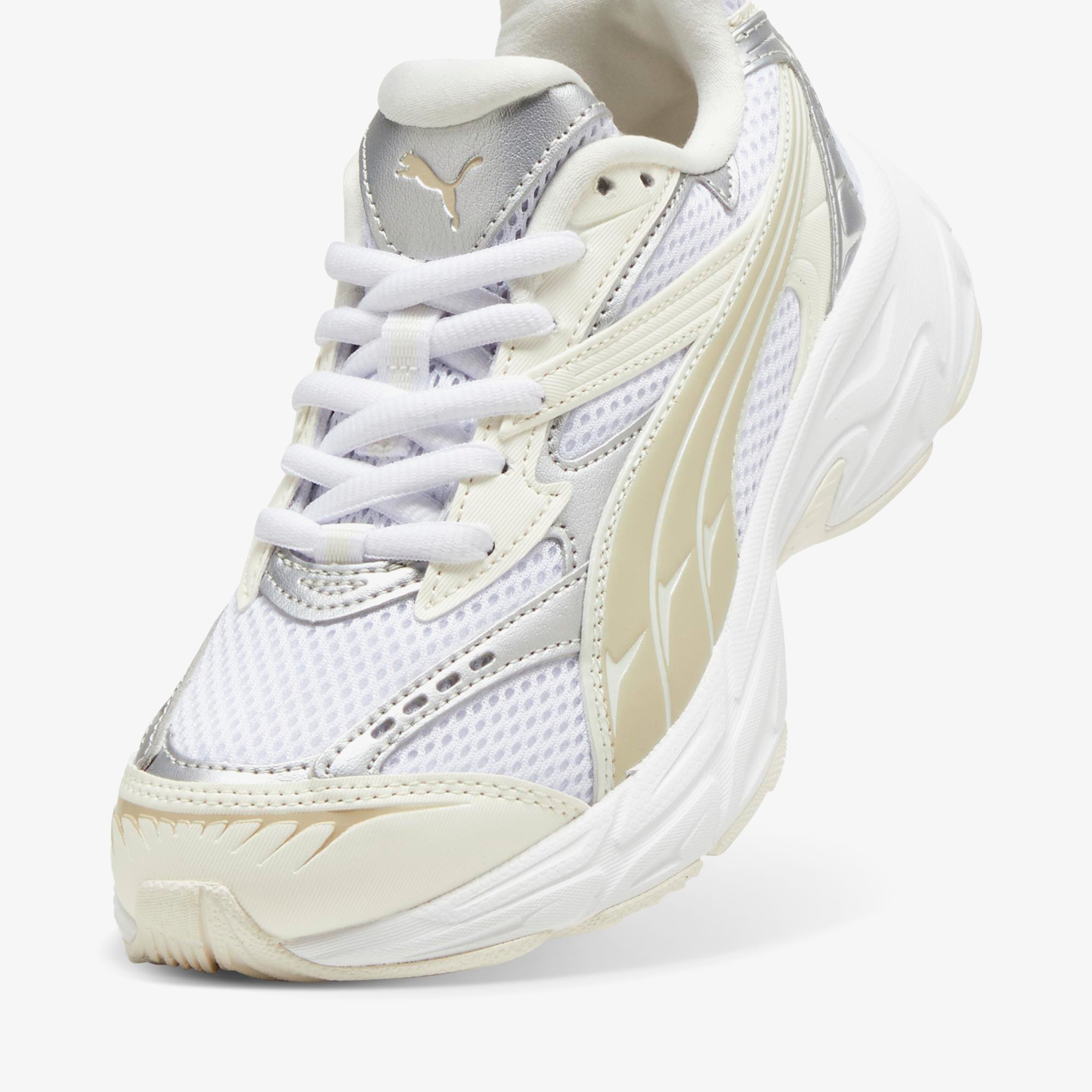 Puma Morphic Metallic Wns Kadın Krem Spor Ayakkabı