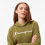 Champion Hooded Kadın Haki Hoodie