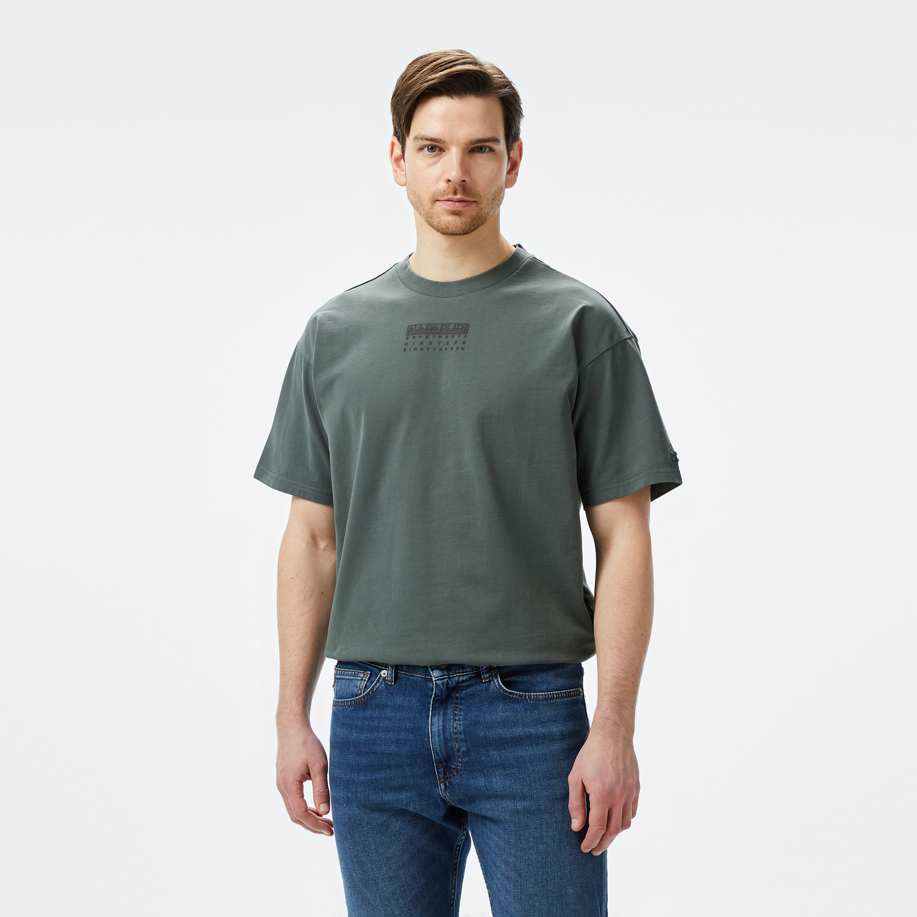 Napapijri S-Premium Ss Erkek Yeşil T-Shirt