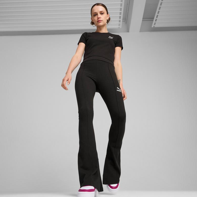 Puma Classıcs Flared Leggings Kadın Siyah Tayt