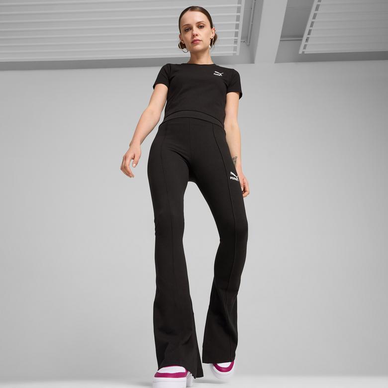 Puma Classıcs Flared Leggings Kadın Siyah Tayt