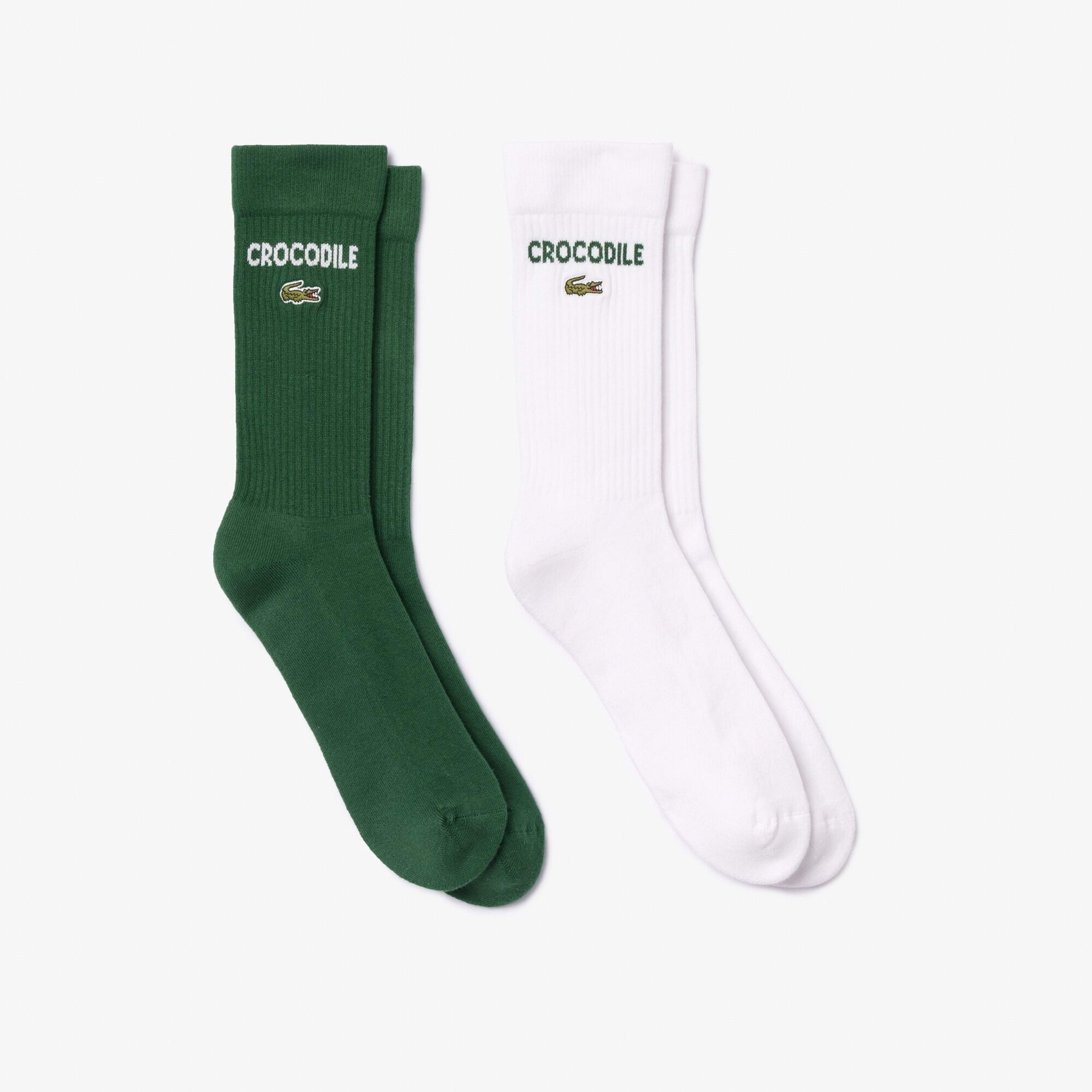 Lacoste Unisex Yeşil/Beyaz 2'li Çorap
