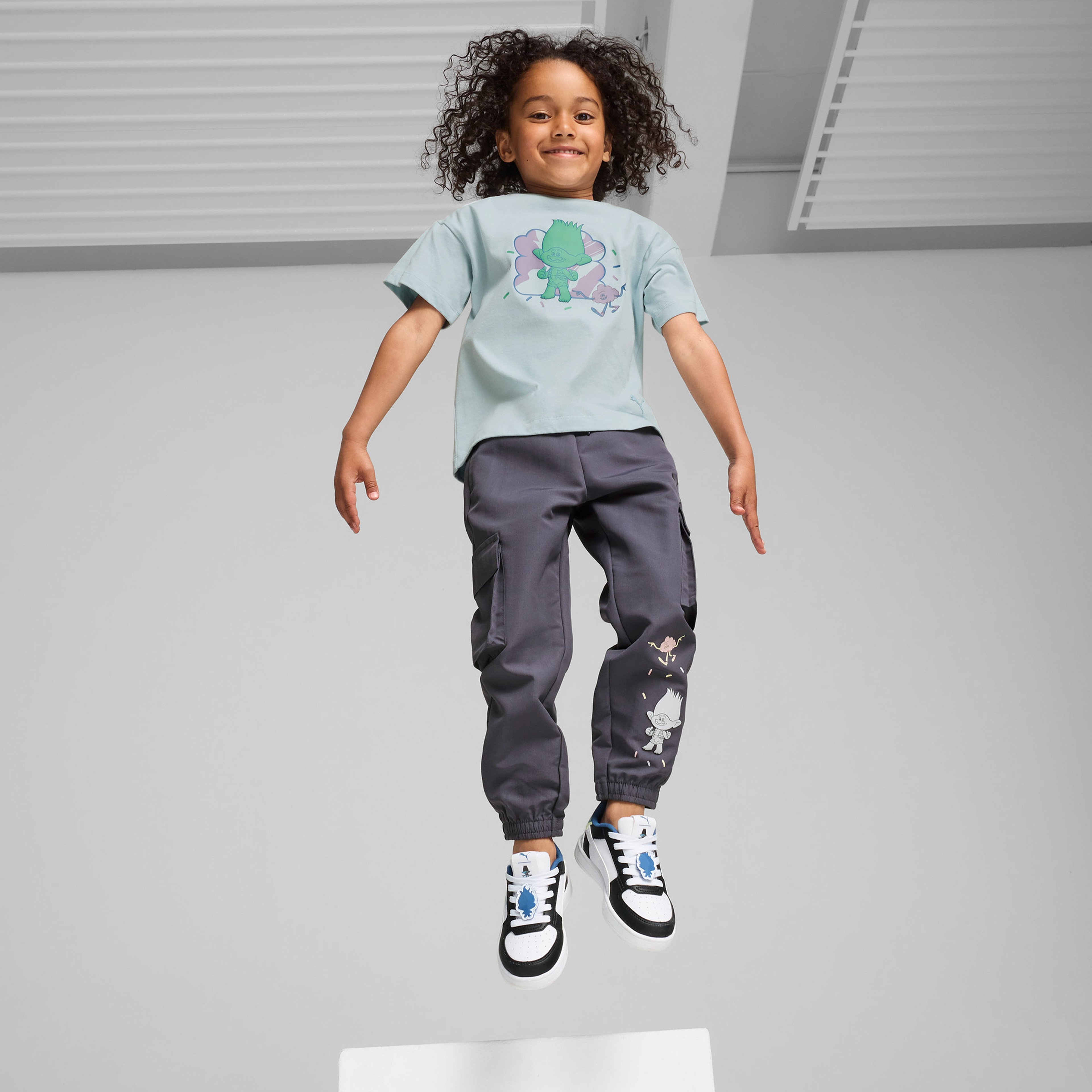 Puma X Trolls Graphic Çocuk Mavi T-Shirt