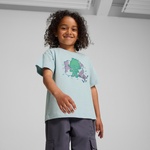 Puma X Trolls Graphic Çocuk Mavi T-Shirt