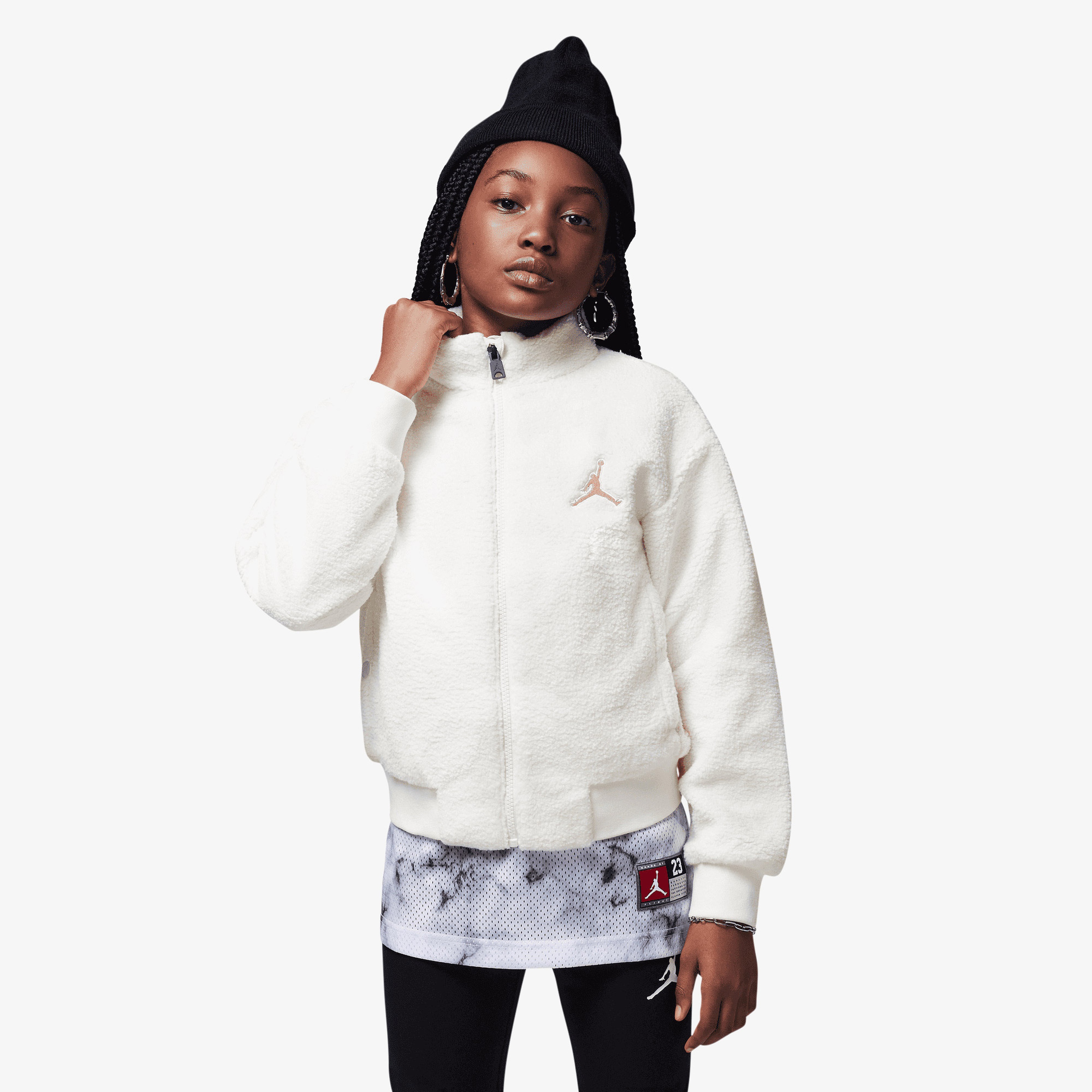 Jordan Jdg Jumpman Sherpa Çocuk Krem Mont