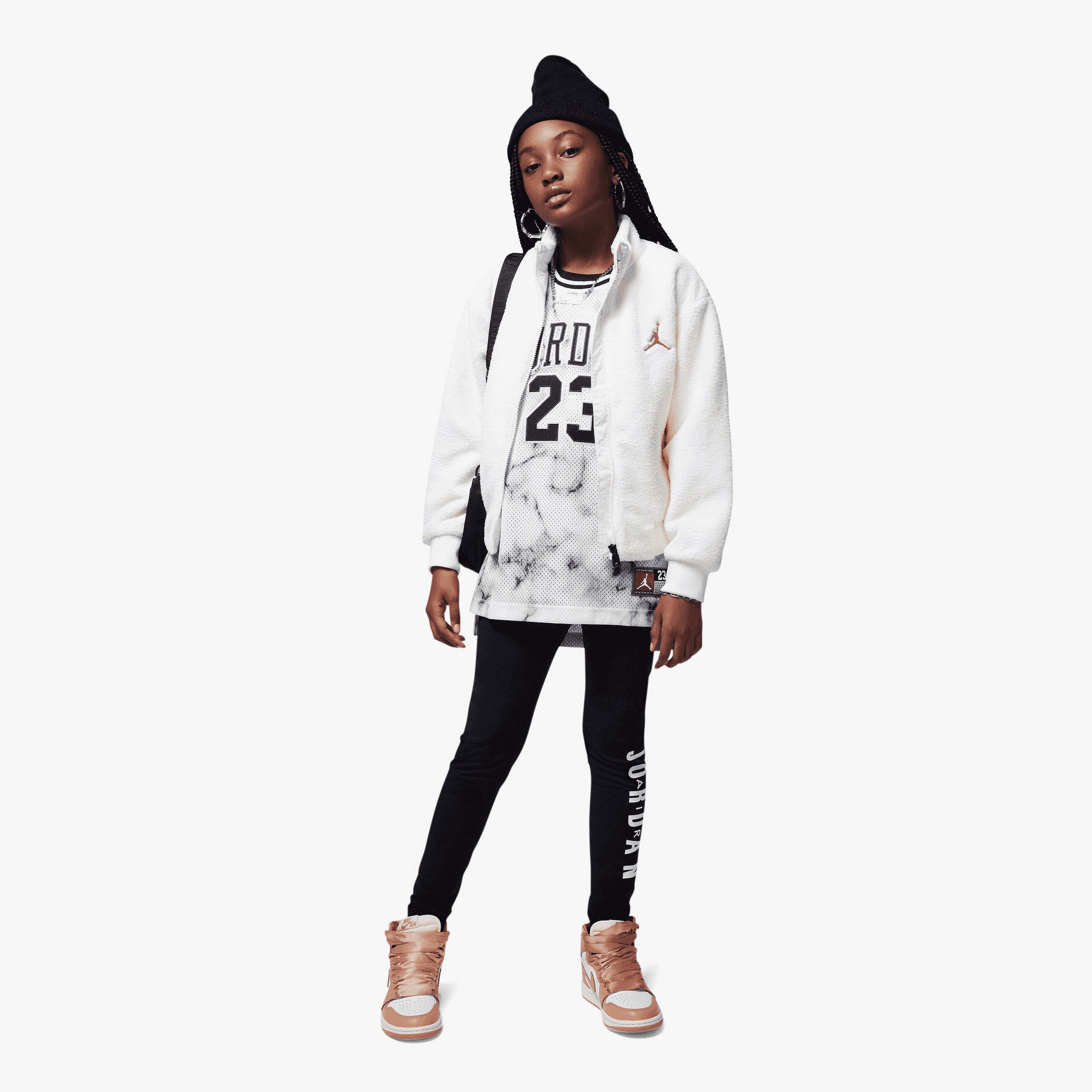 Jordan Jdg Jumpman Sherpa Çocuk Krem Mont