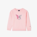 Nautica Knit Active Top Çocuk Pembe Eşofman Üstü