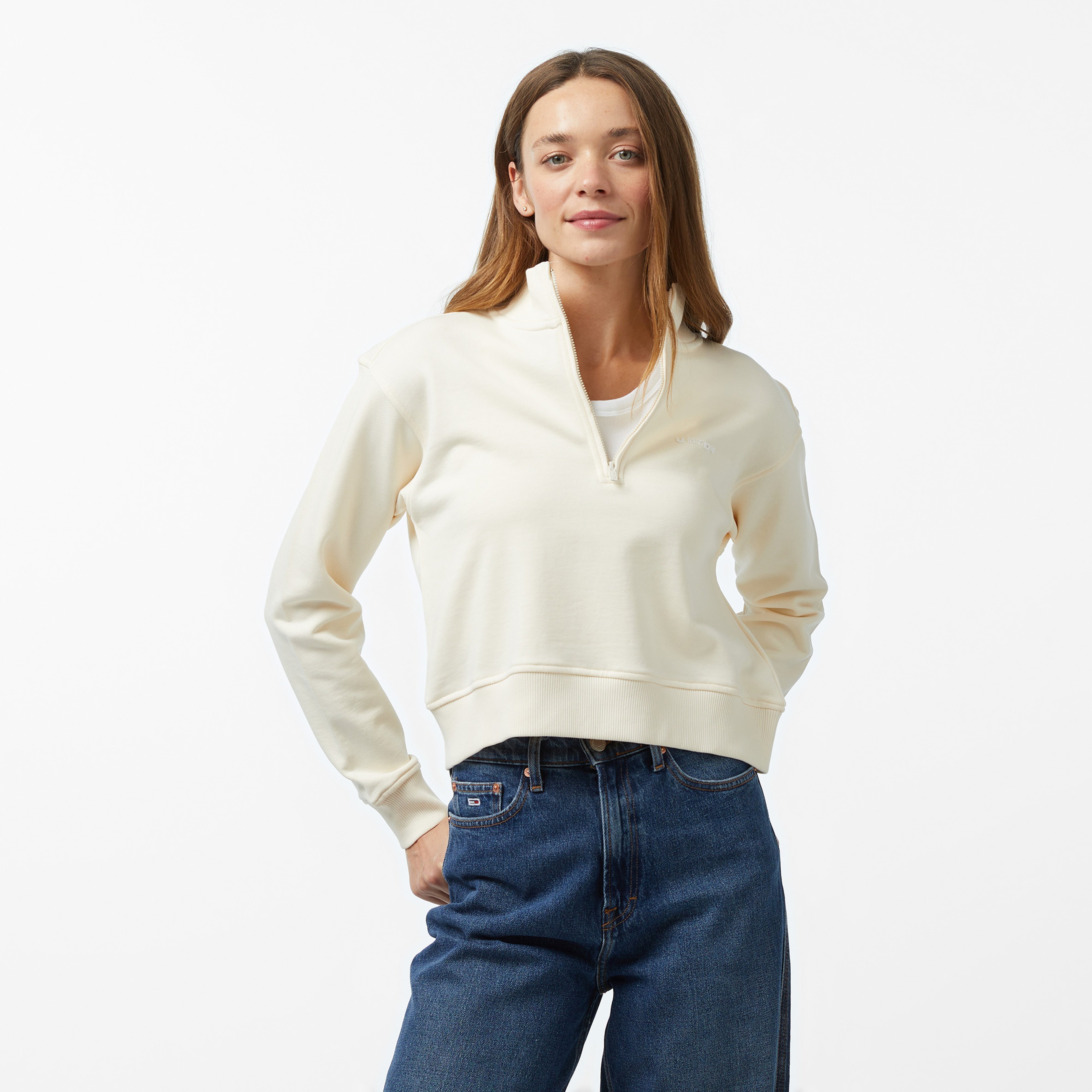 UNITED4 Kadın Krem Sweatshirt