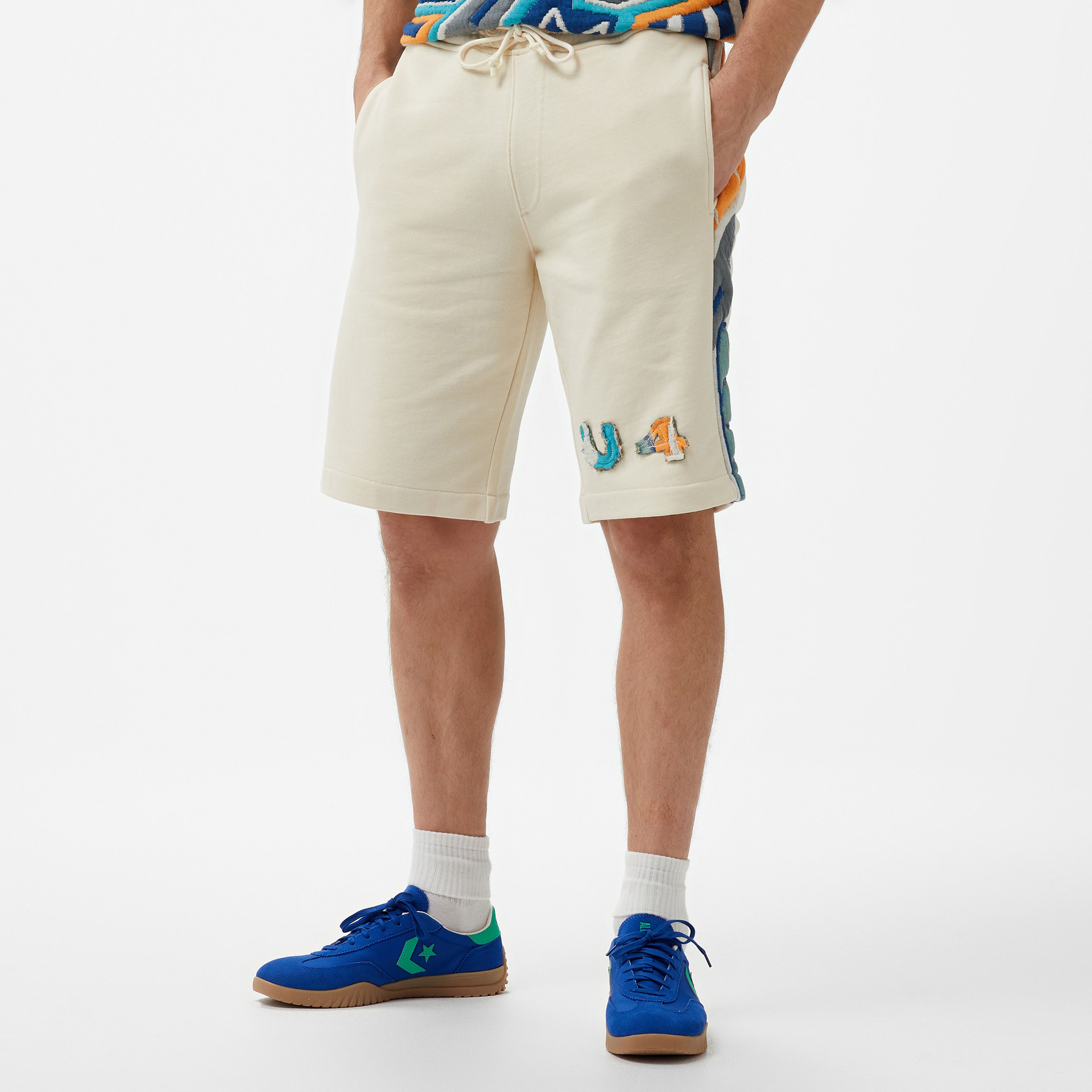 UNITED4 Cubian Erkek Krem Şort