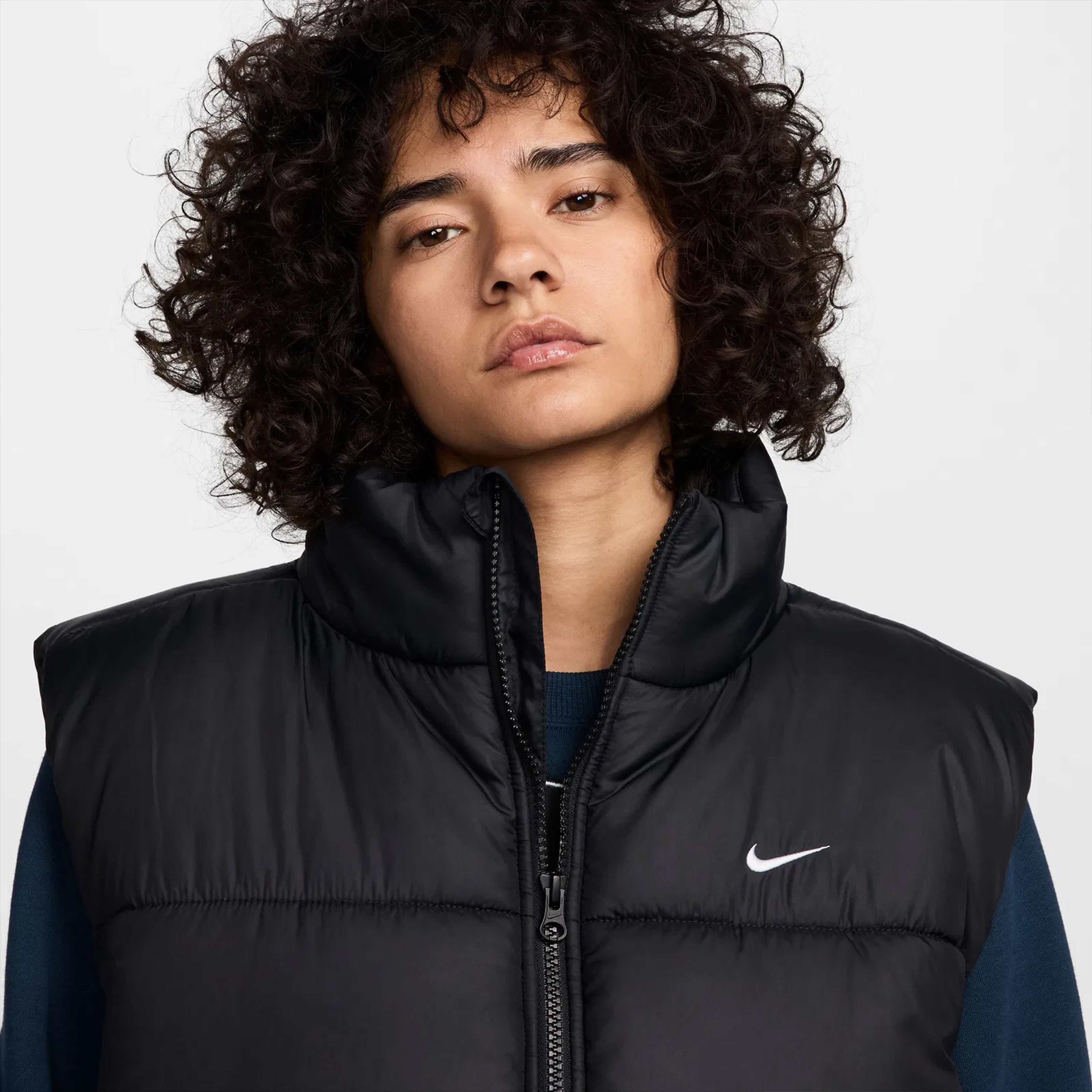 Nike Sportswear Classic Therma Puff Kadın Siyah Yelek