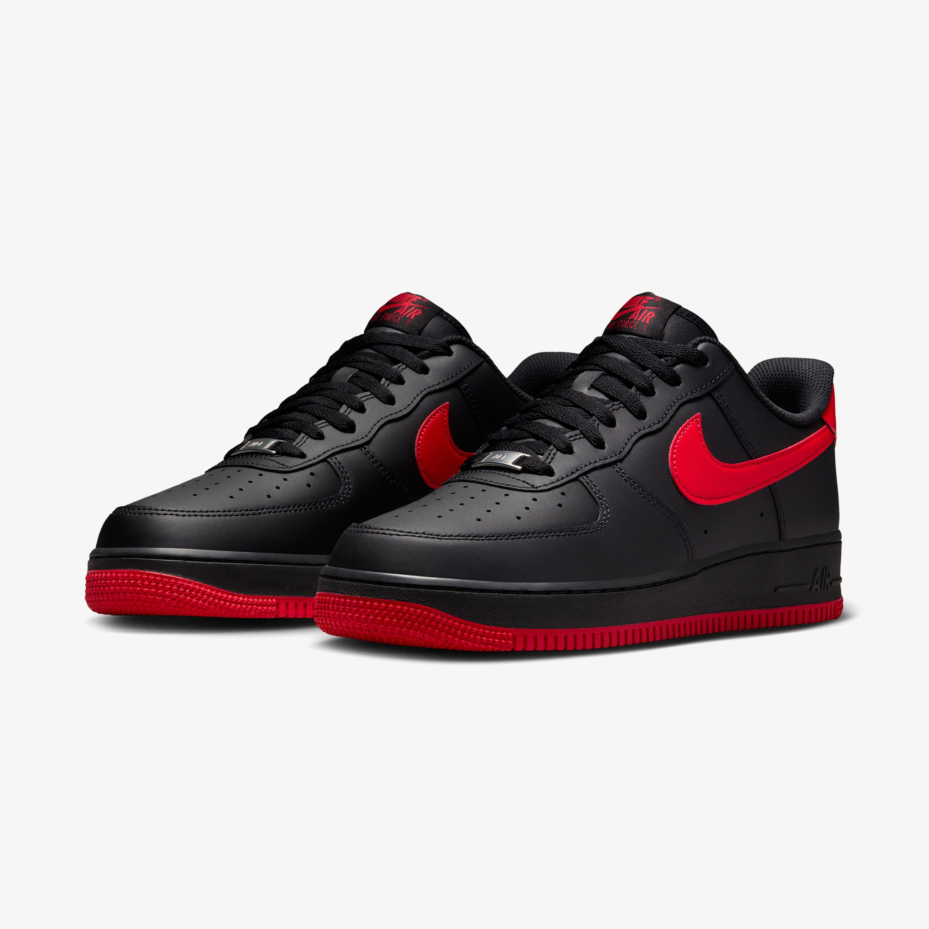 Nike Air Force Low 1 'Bred' Erkek Siyah Sneaker