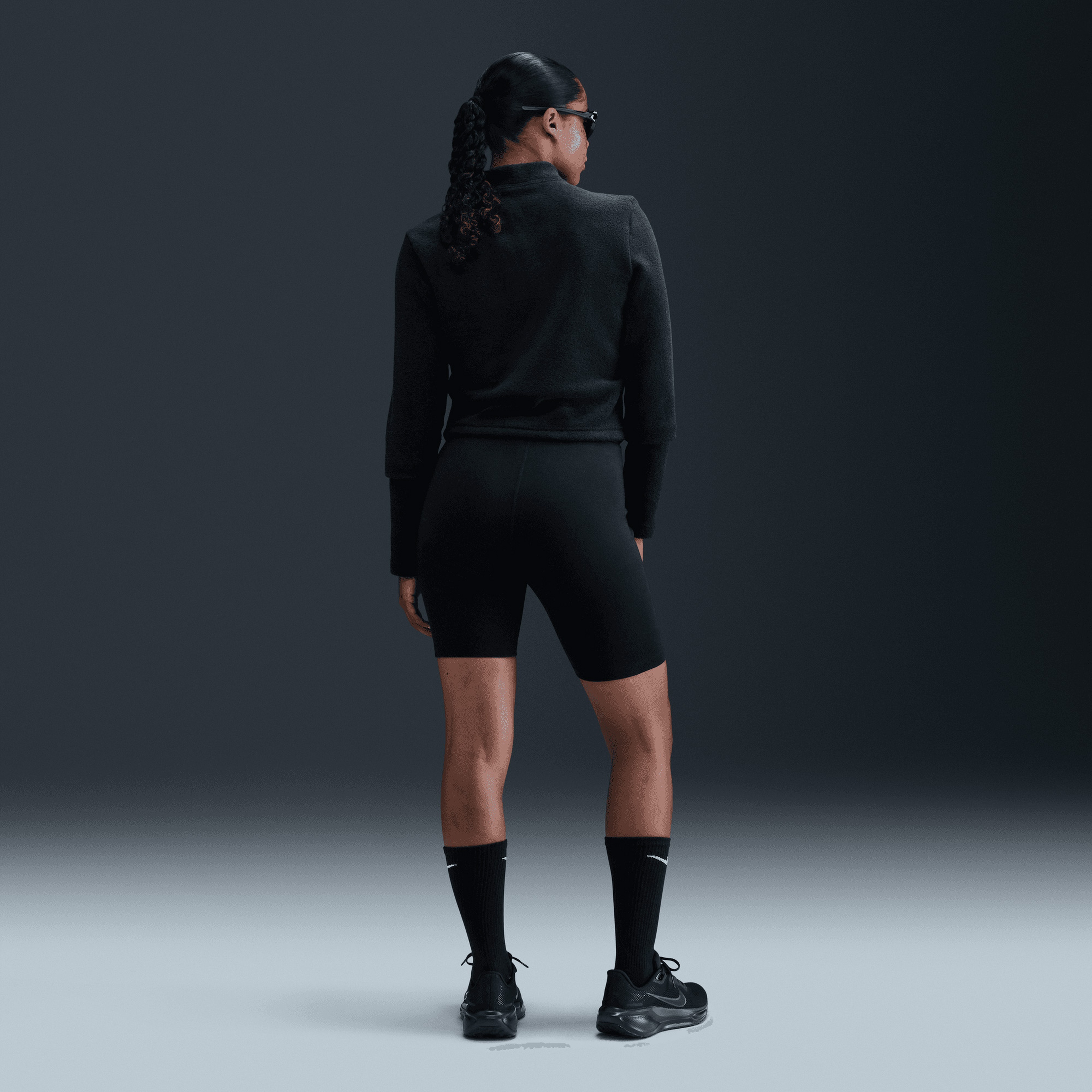 Nike Sportswear Phoenix Plush Kadın Siyah Sweatshirt