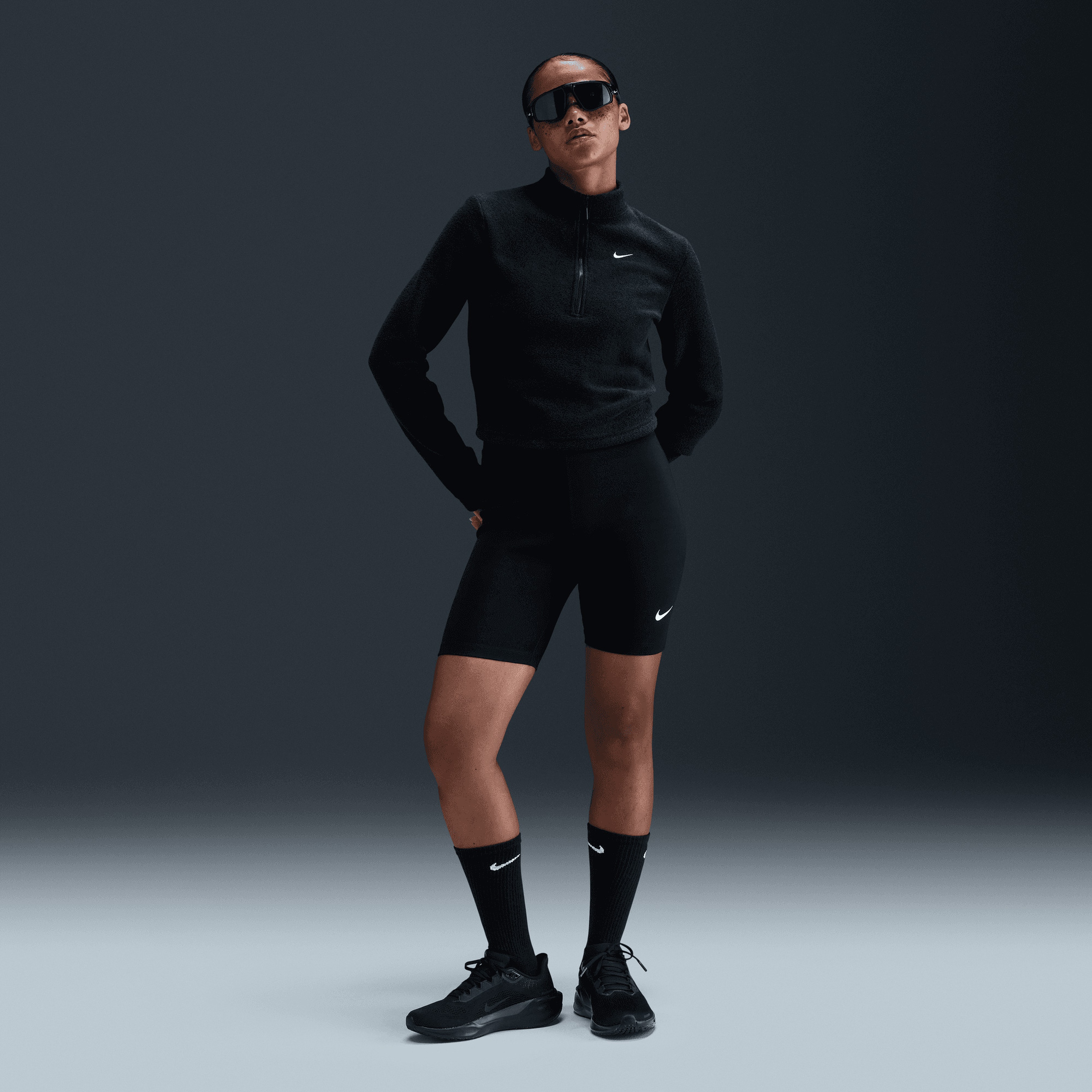 Nike Sportswear Phoenix Plush Kadın Siyah Sweatshirt