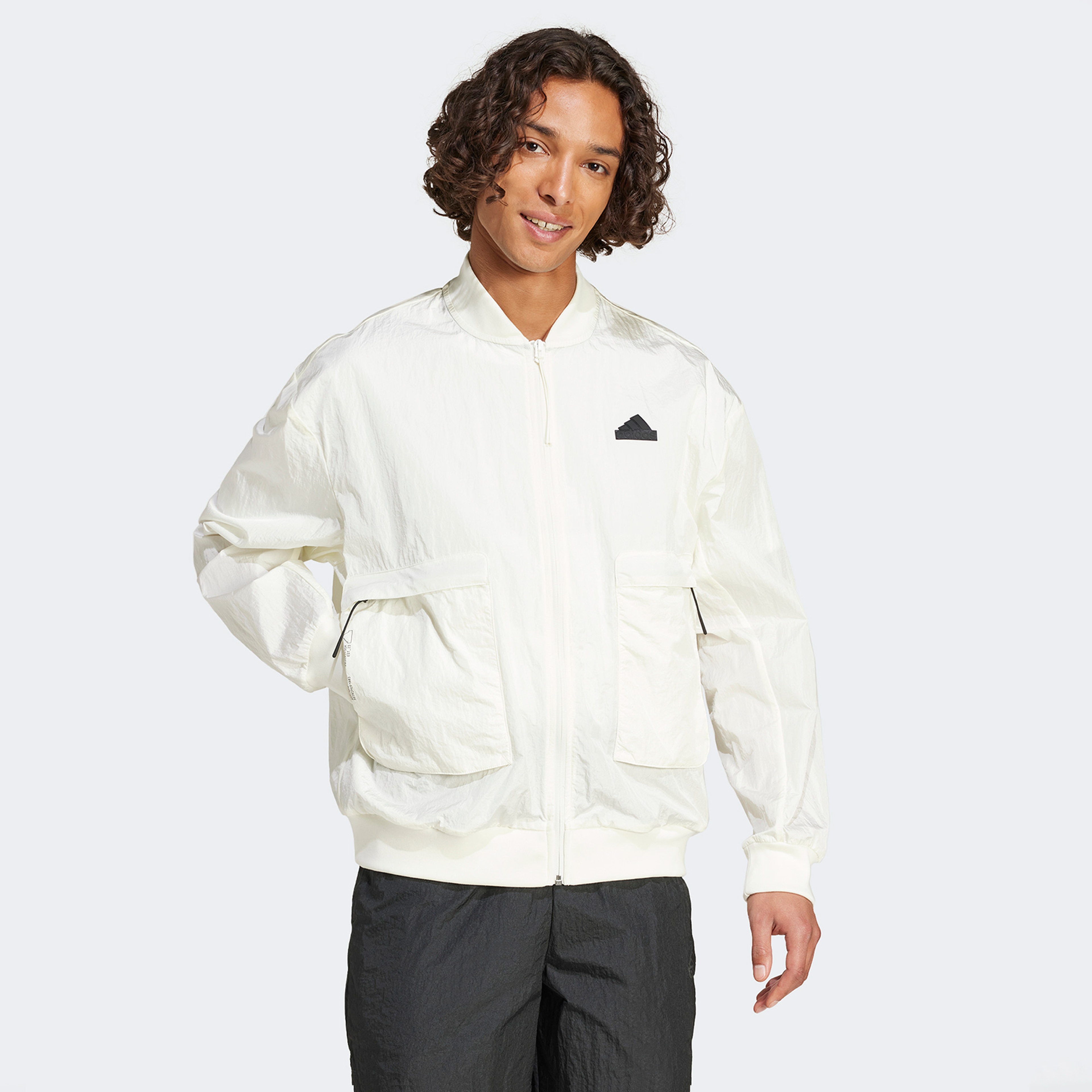 adidas City Escape Premium Bomber Erkek Beyaz Ceket