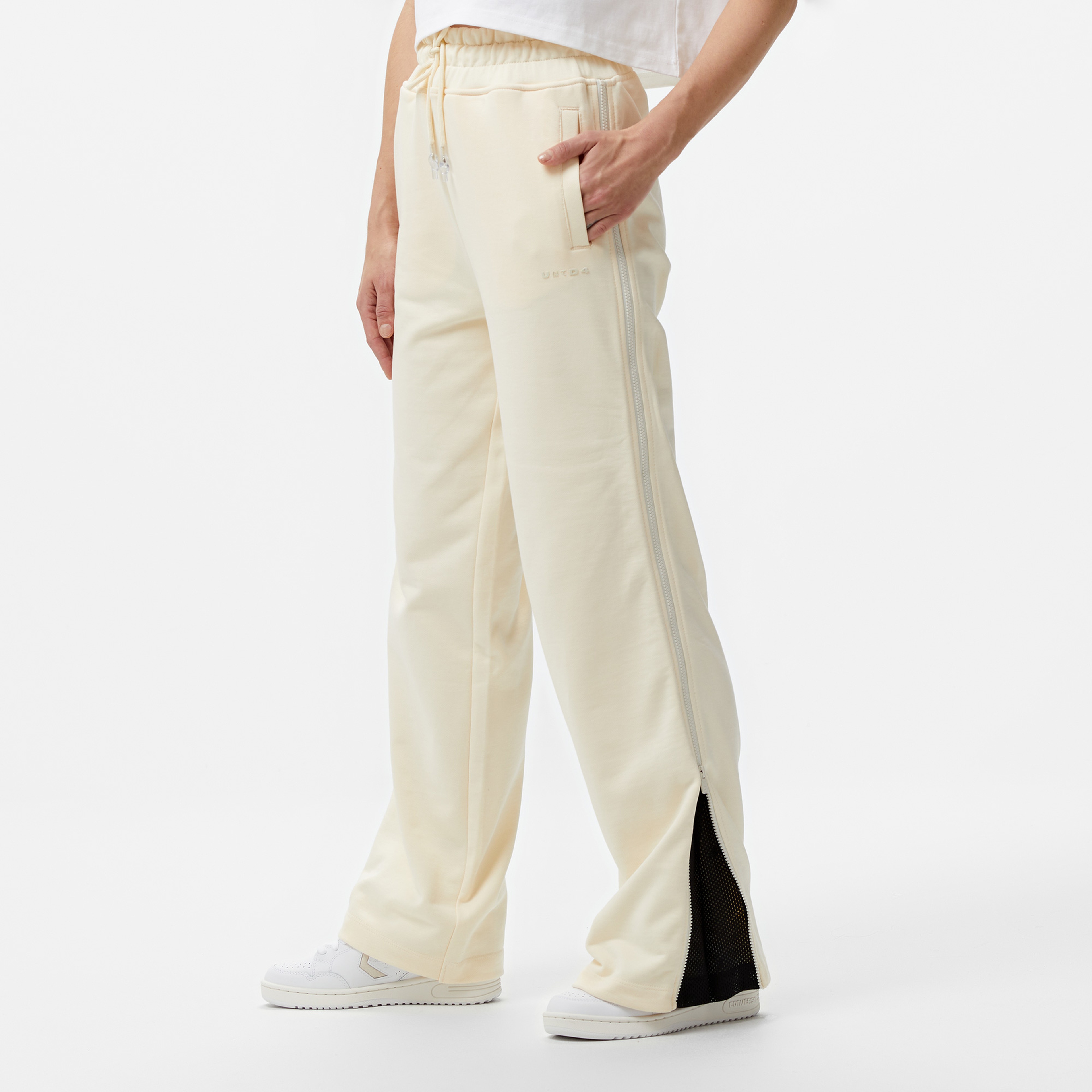 UNITED4 Oversize Kadın Krem Eşofman Altı