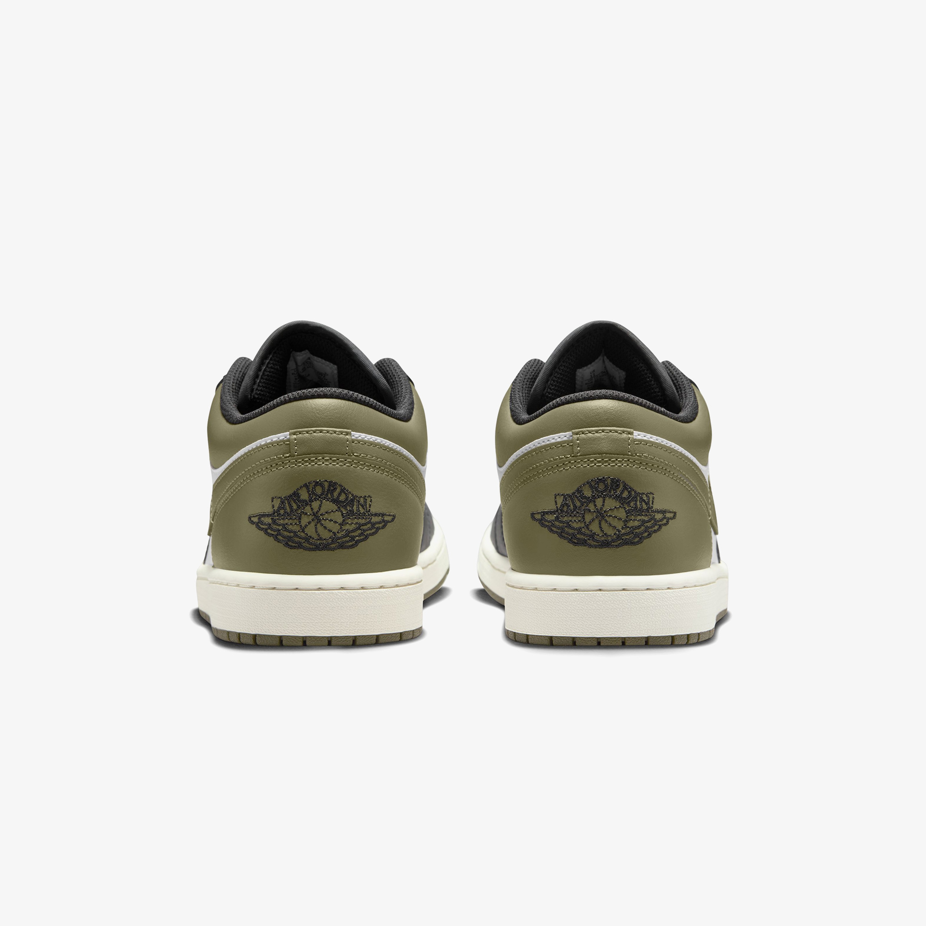 Jordan 1 Low Black Toe Erkek Yeşil Sneaker