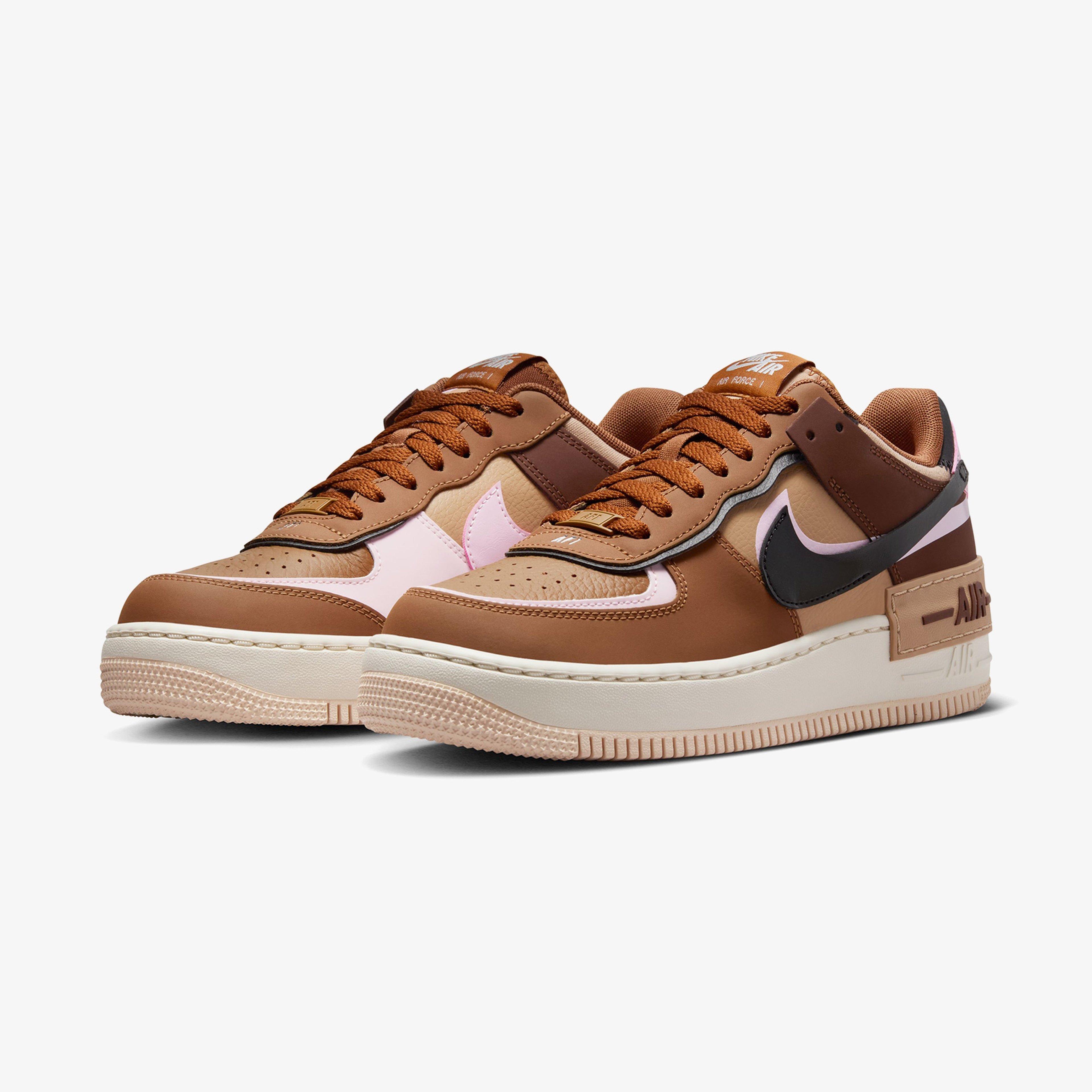 Nike Air Force Shadow "Light British" Kadın Kahverengi Sneaker