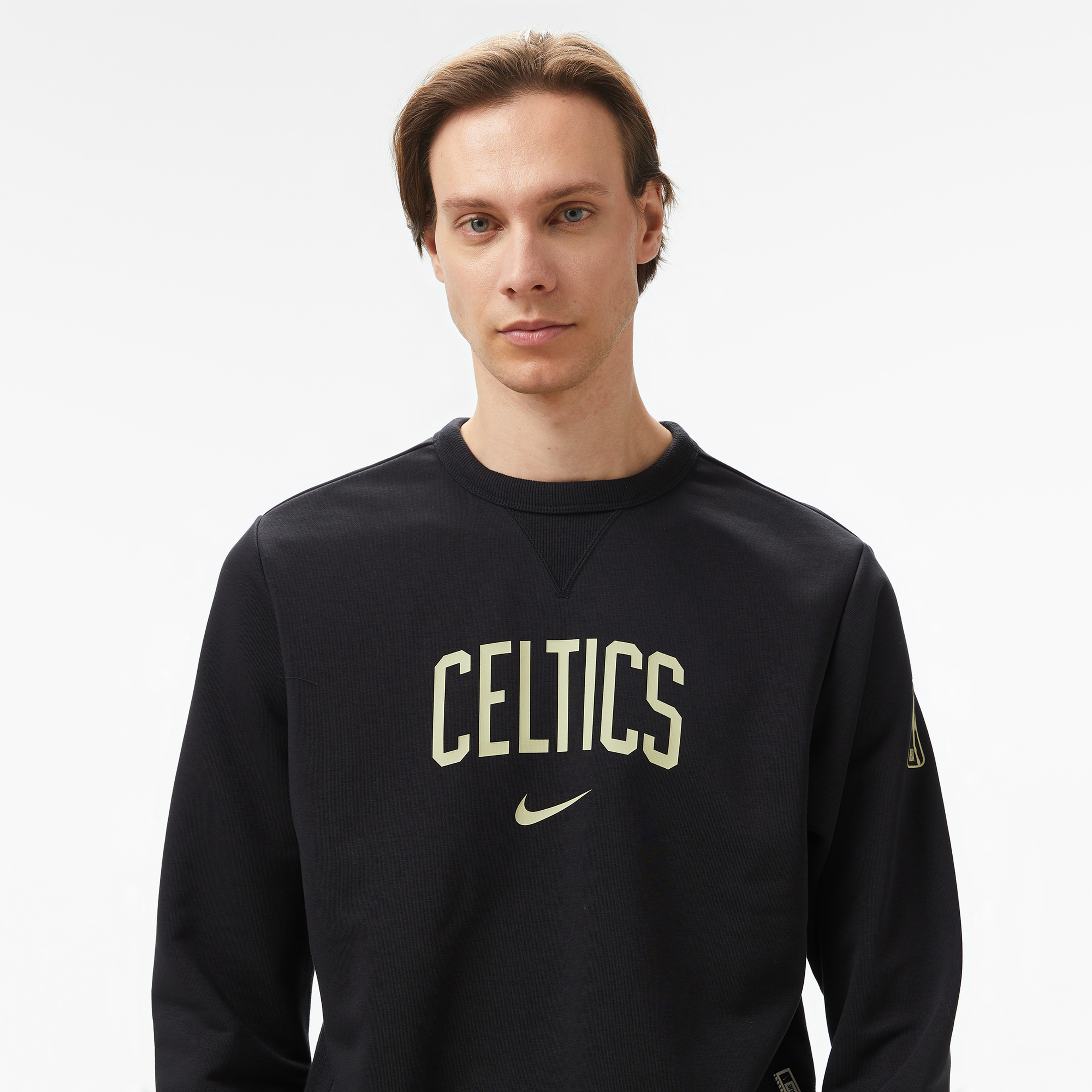 Nike Dri-Fit Boston Celtics Standard Issue Erkek Siyah Sweatshirt