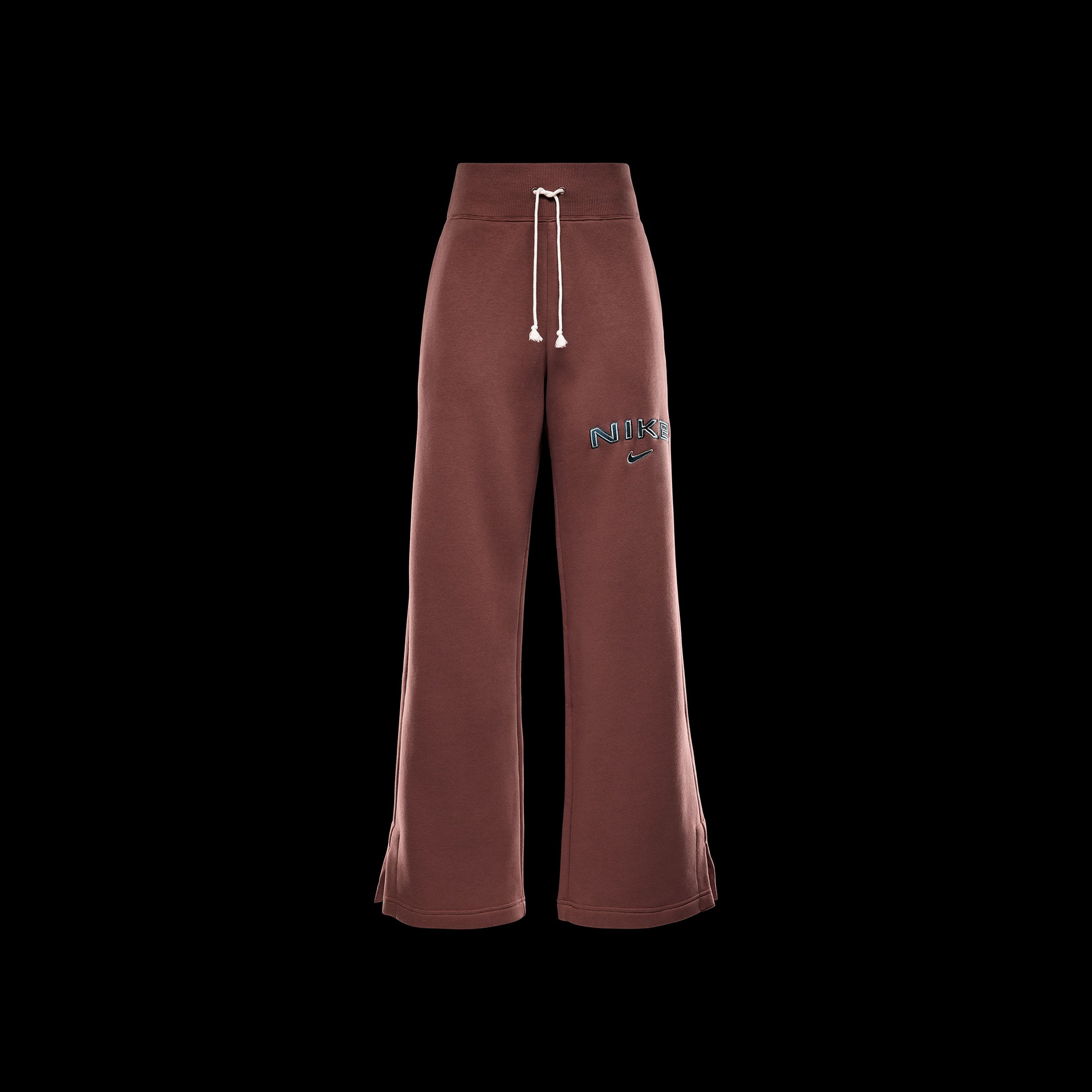 Nike Sportswear Phoenix Fleece Yüksek Belli Kadın Kahverengi Eşofman Altı