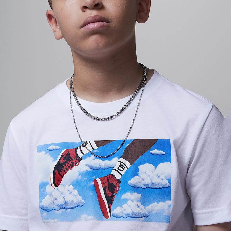 Jordan Flight Tee Çocuk Beyaz Günlük T-Shirt