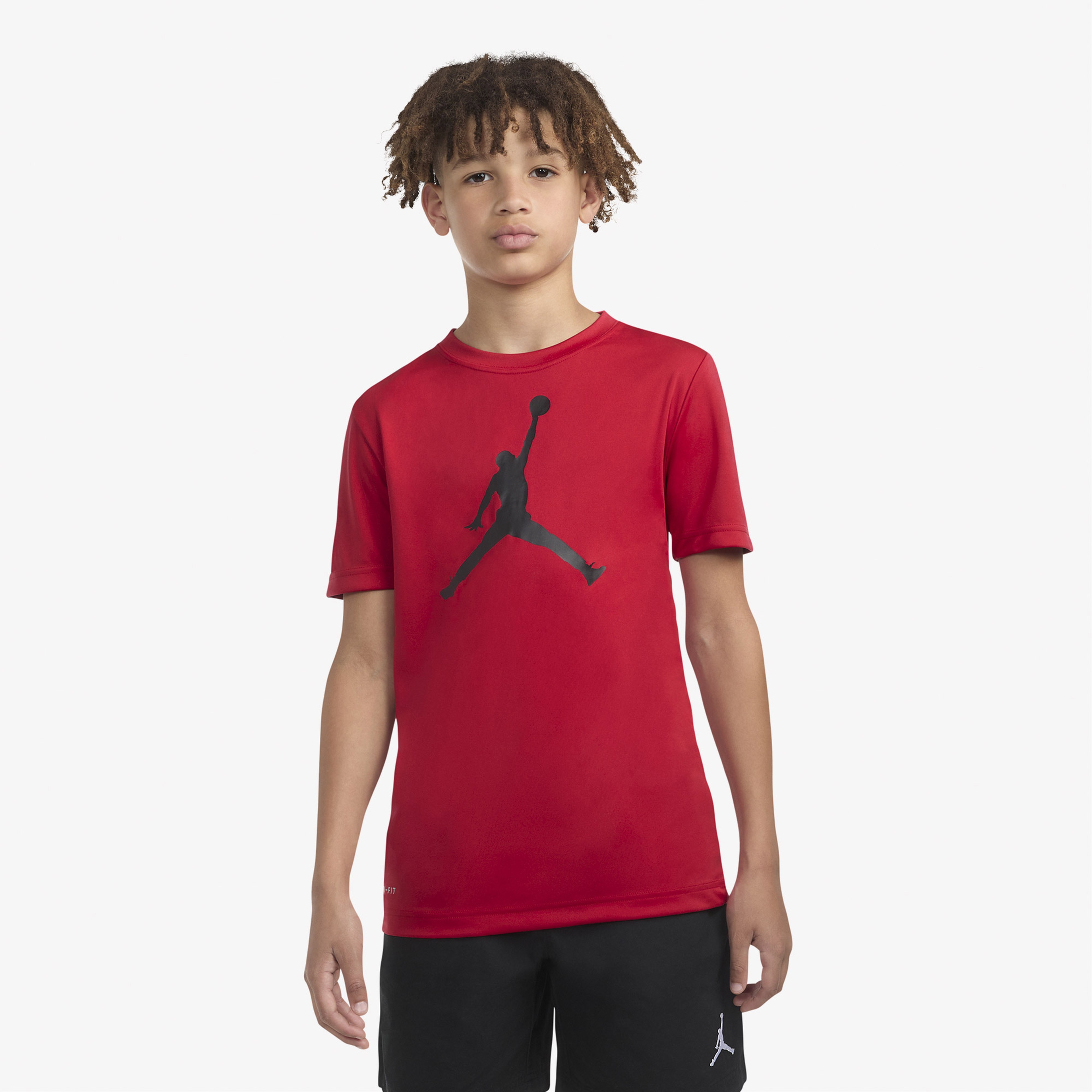 Jordan Jumpman Logo Çocuk Kırmızı Günlük T-Shirt
