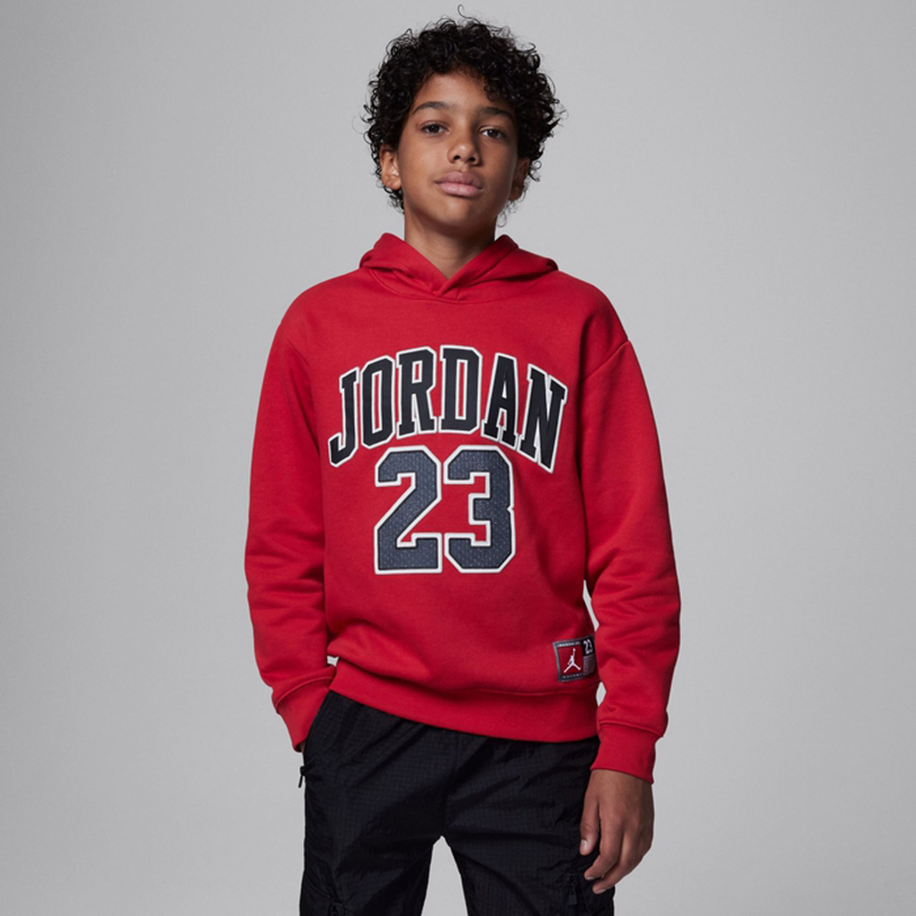 Jordan Hbr Fleece Po Çocuk Kırmızı Günlük Sweatshirt