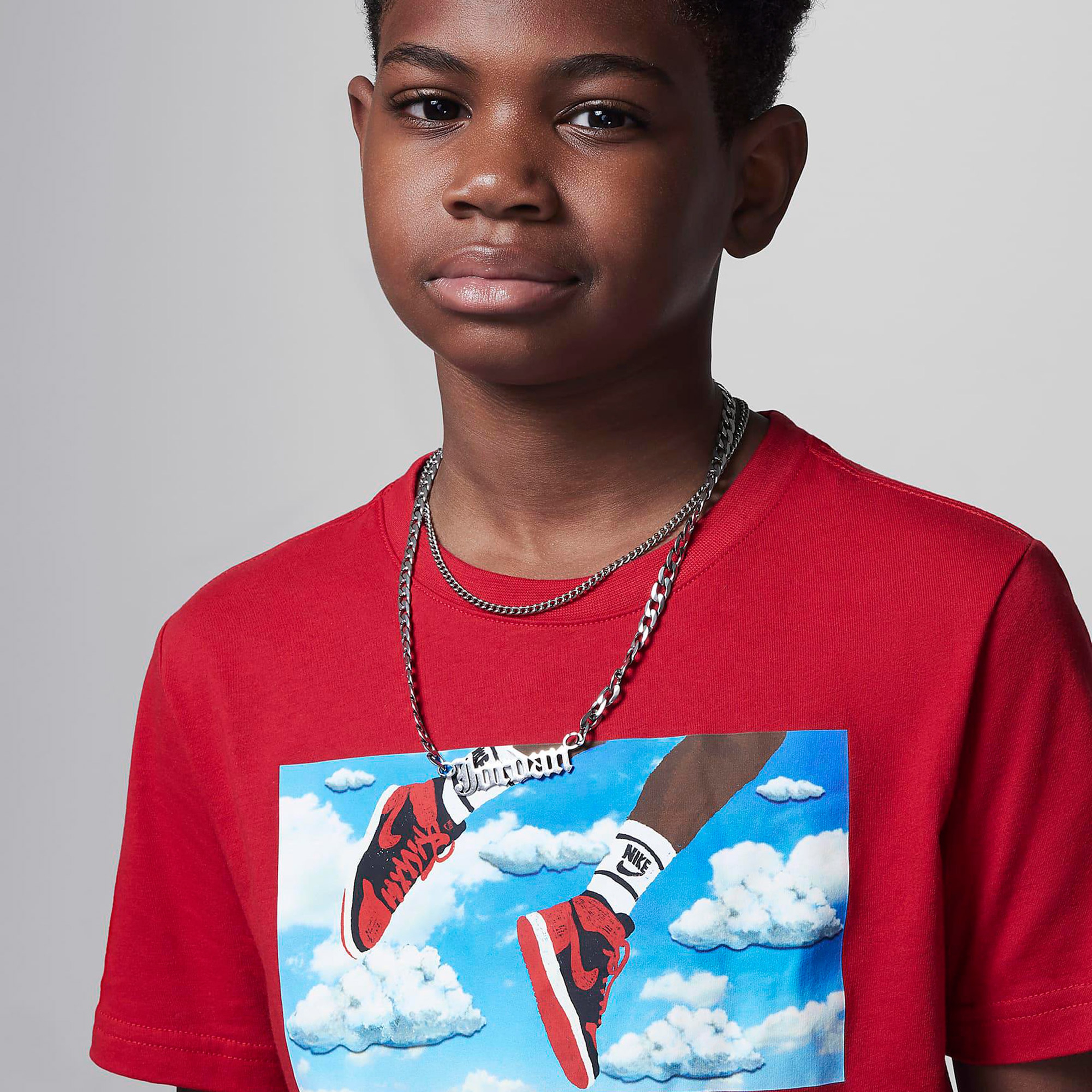 Jordan Flight Tee Çocuk Kırmızı Günlük T-Shirt