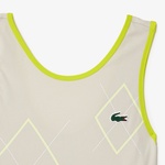 Kadın Flare Fit Kolsuz Bisiklet Yaka Renk Bloklu Bej Elbise