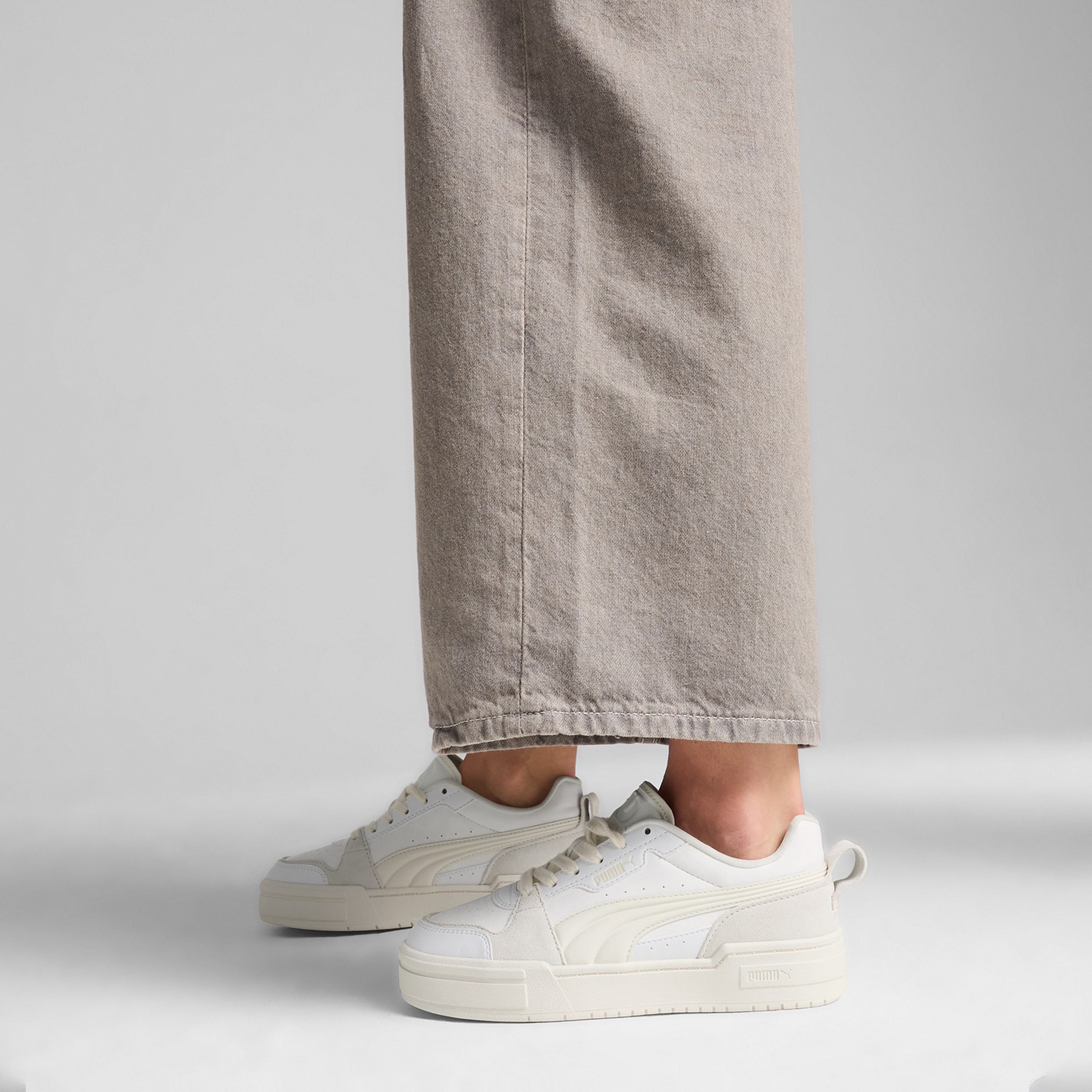 PUMA CA Pro Lux III Winter Volume Kadın Krem Spor Ayakkabı