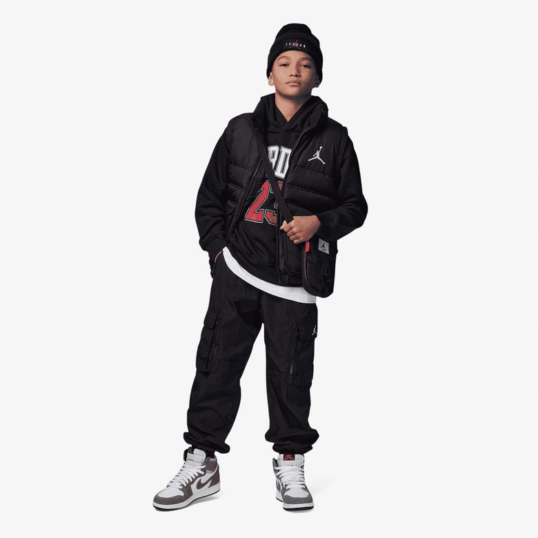 Jordan Hbr Fleece Po Çocuk Siyah Günlük Sweatshirt