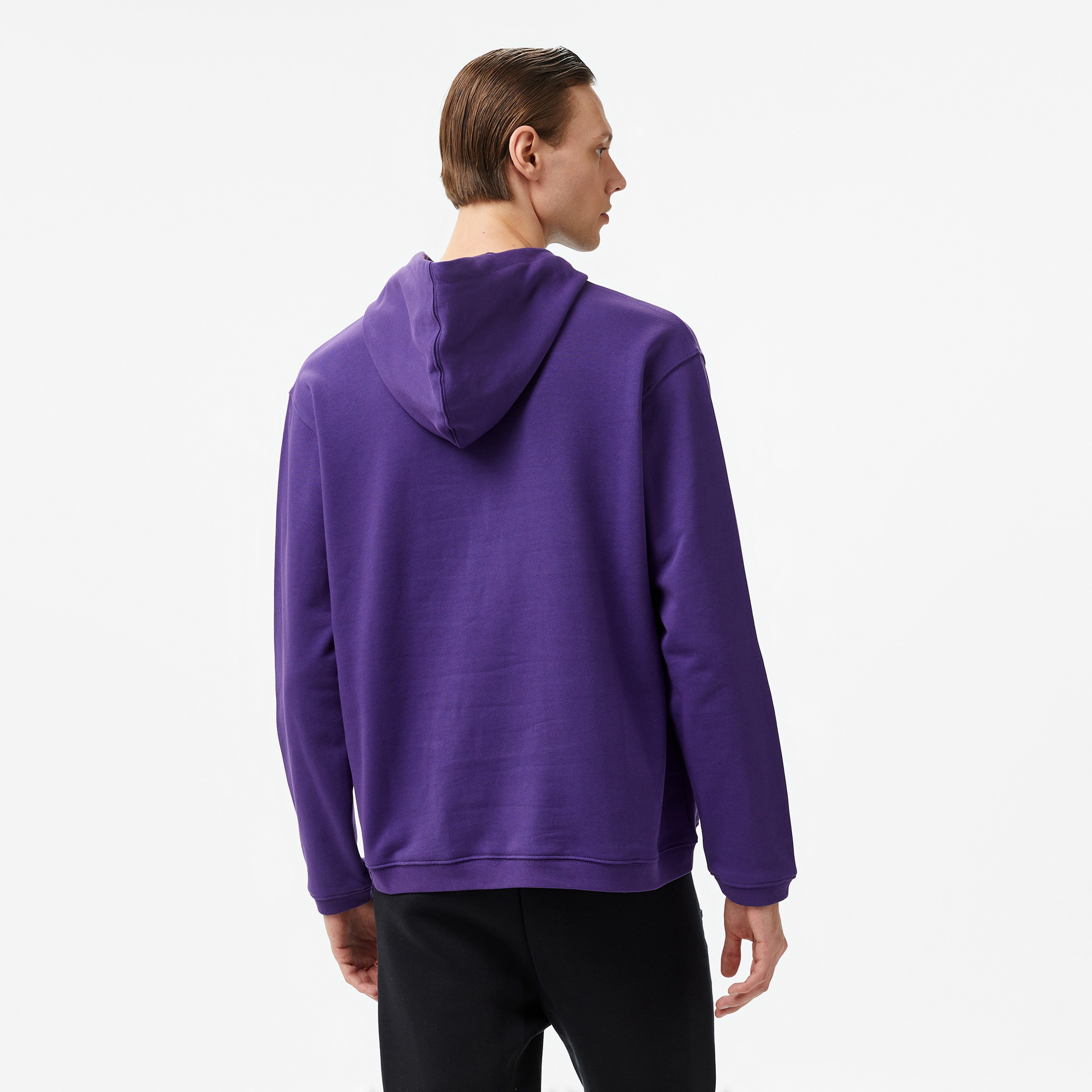 Les Benjamins 303 Erkek Mor Hoodie