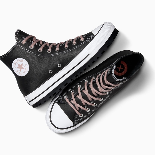 Converse Siyah Converse Chuck Taylor All Star City Trek Unisex Deri Bot