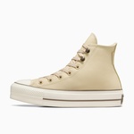 Converse Chuck Taylor All Star Lift Platform Weatherized Leather Unisex Krem Deri Bot