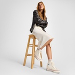 Converse Chuck 70 Wedge Unisex Krem Platform Sneaker