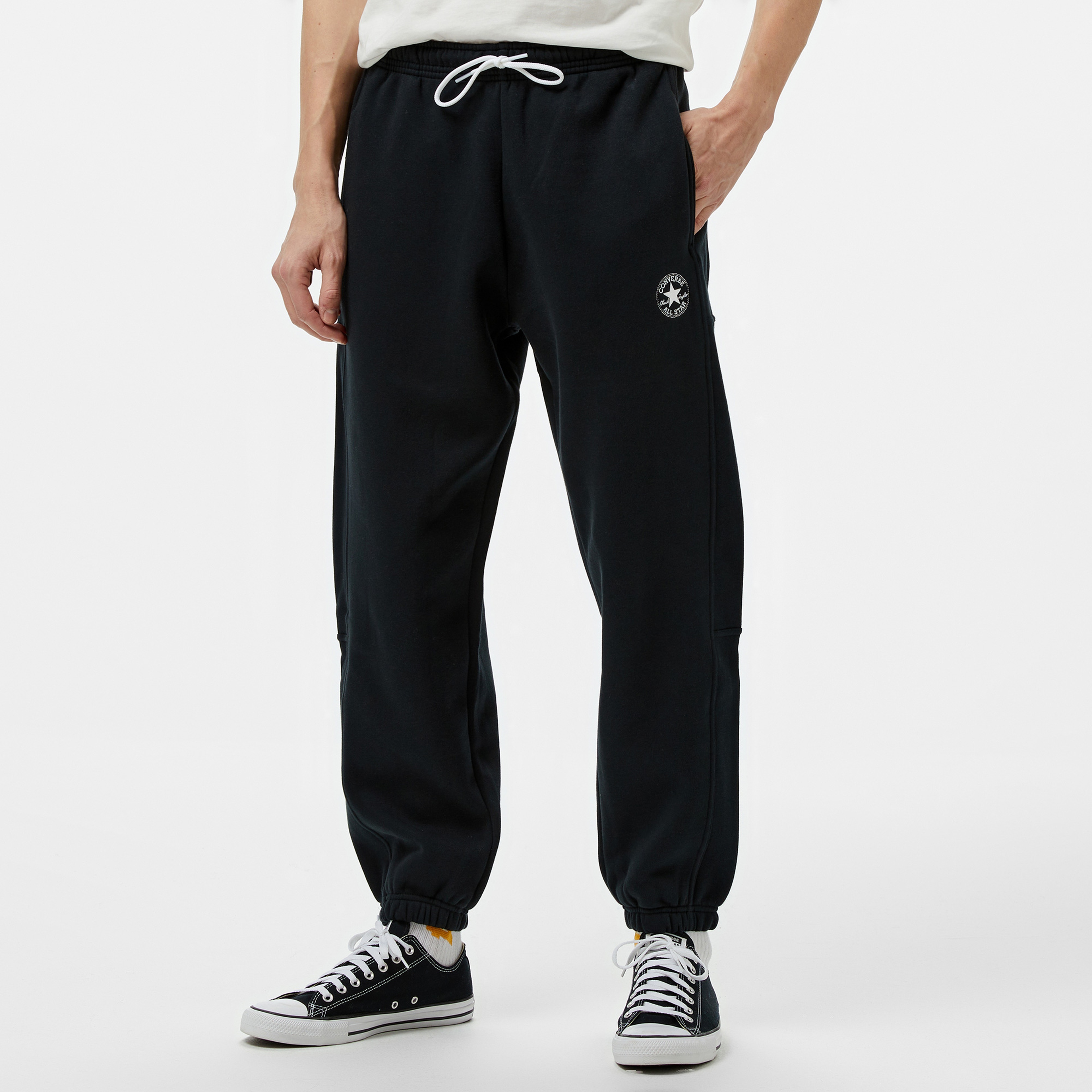 Converse Retro Chuck Taylor Dokuma Erkek Siyah Eşofman Altı