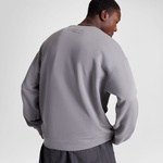 Converse Classic Erkek Loose Fit Baskılı Gri Sweatshirt