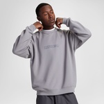 Converse Classic Erkek Loose Fit Baskılı Gri Sweatshirt