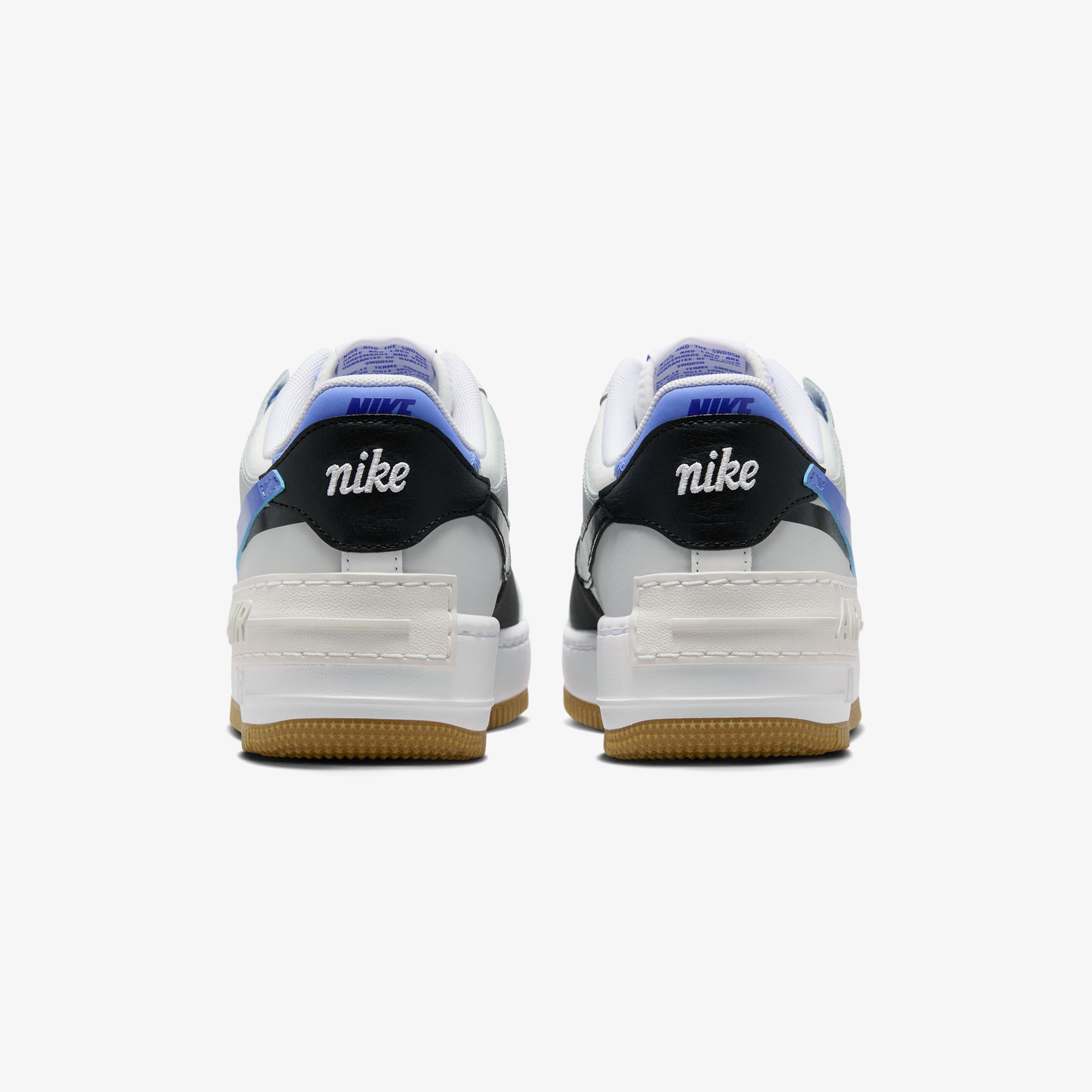 Nike Air Force 1 Shadow Kadın Beyaz/Mavi/ Siyah Sneaker