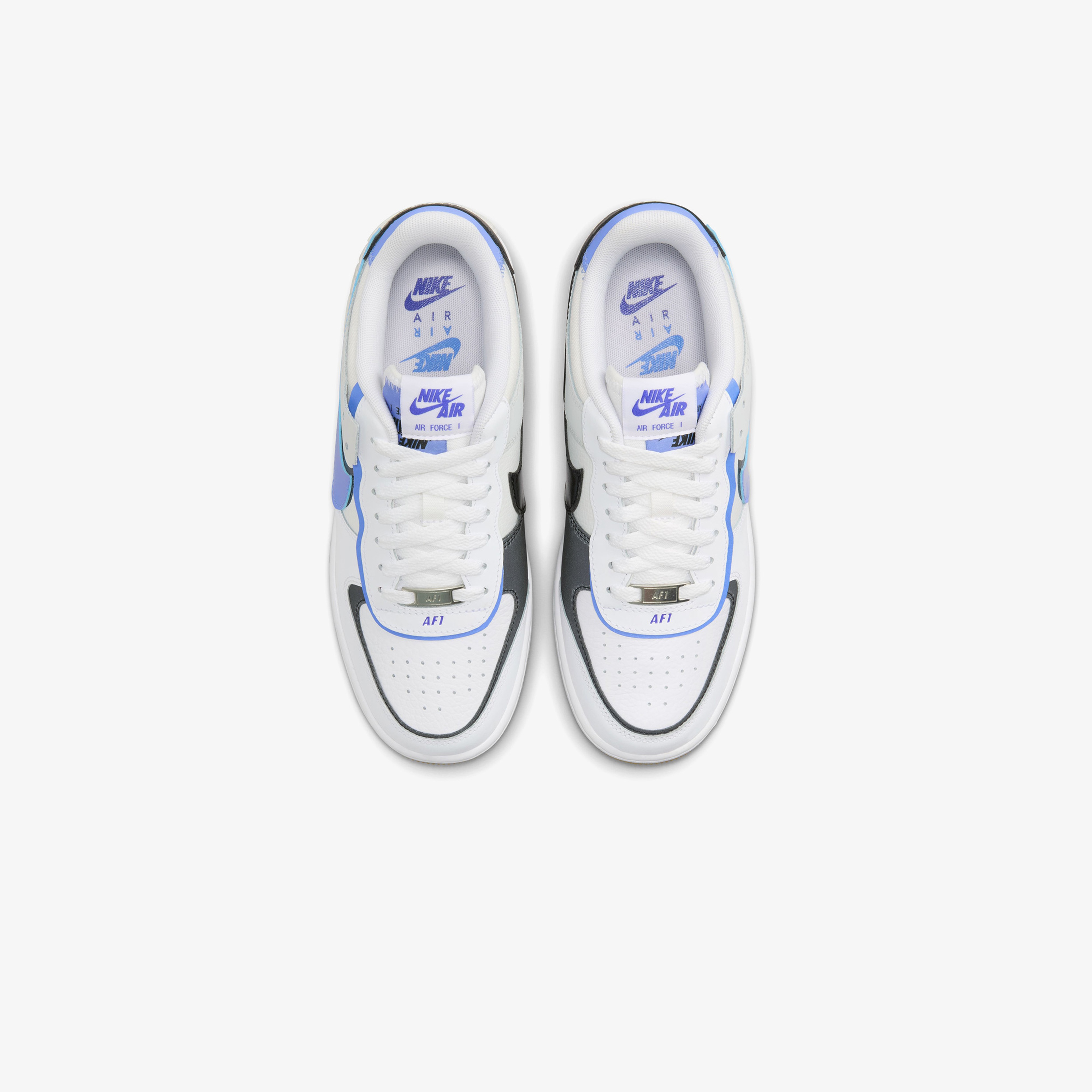 Nike Air Force 1 Shadow Kadın Beyaz/Mavi/ Siyah Sneaker