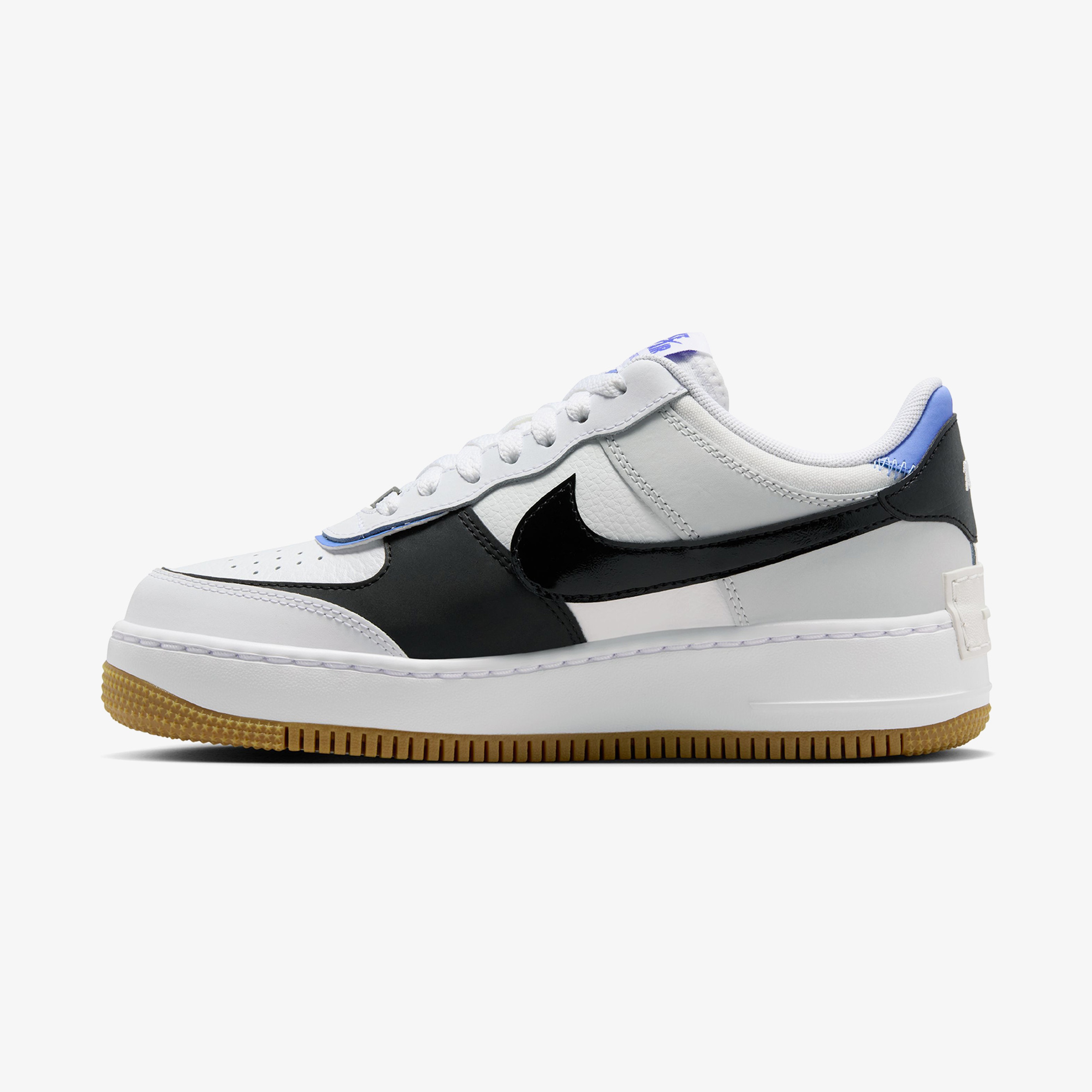 Nike Air Force 1 Shadow Kadın Beyaz/Mavi/ Siyah Sneaker