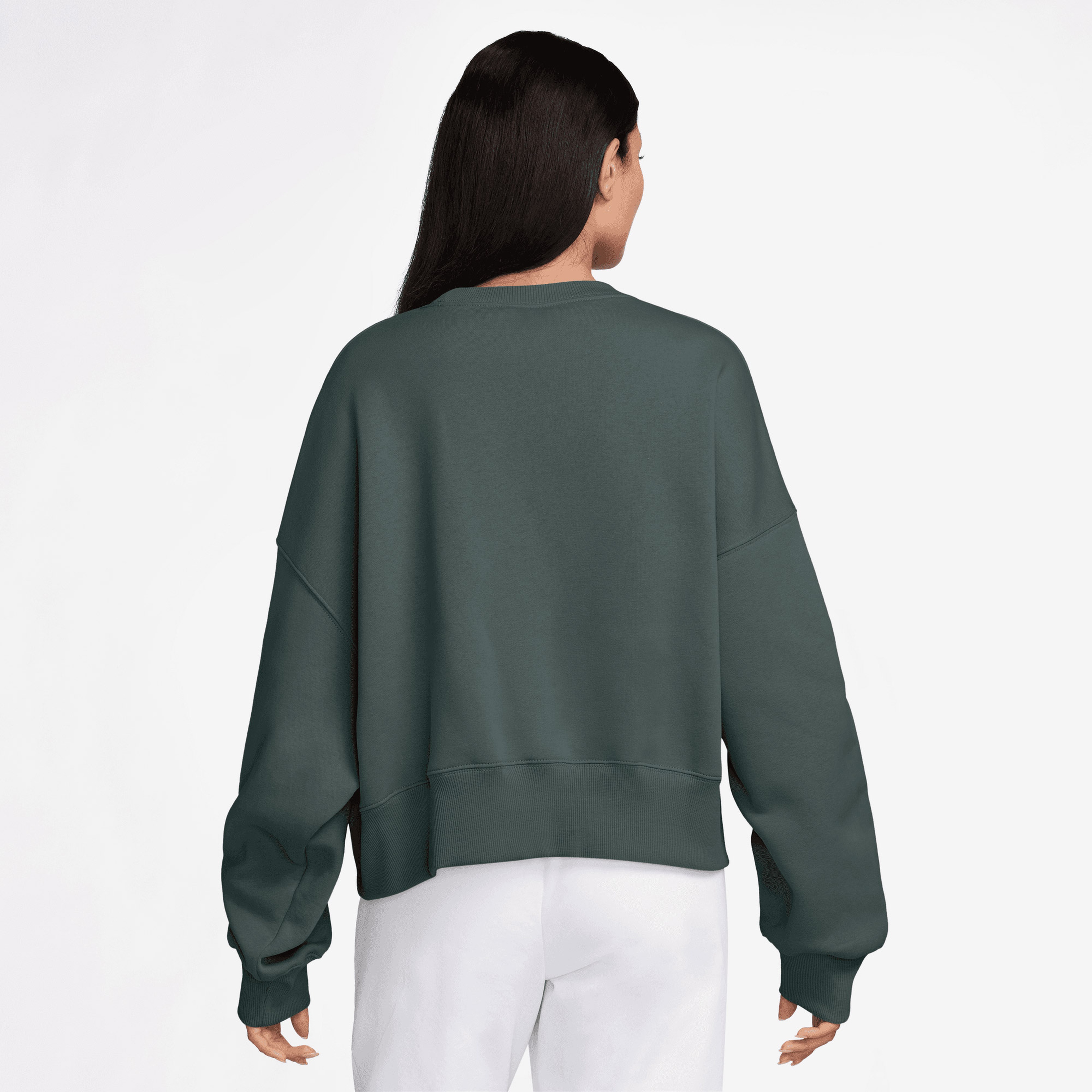 Nike Phoenix Fleece Oos Kadın Yeşil Eşofman Üstü