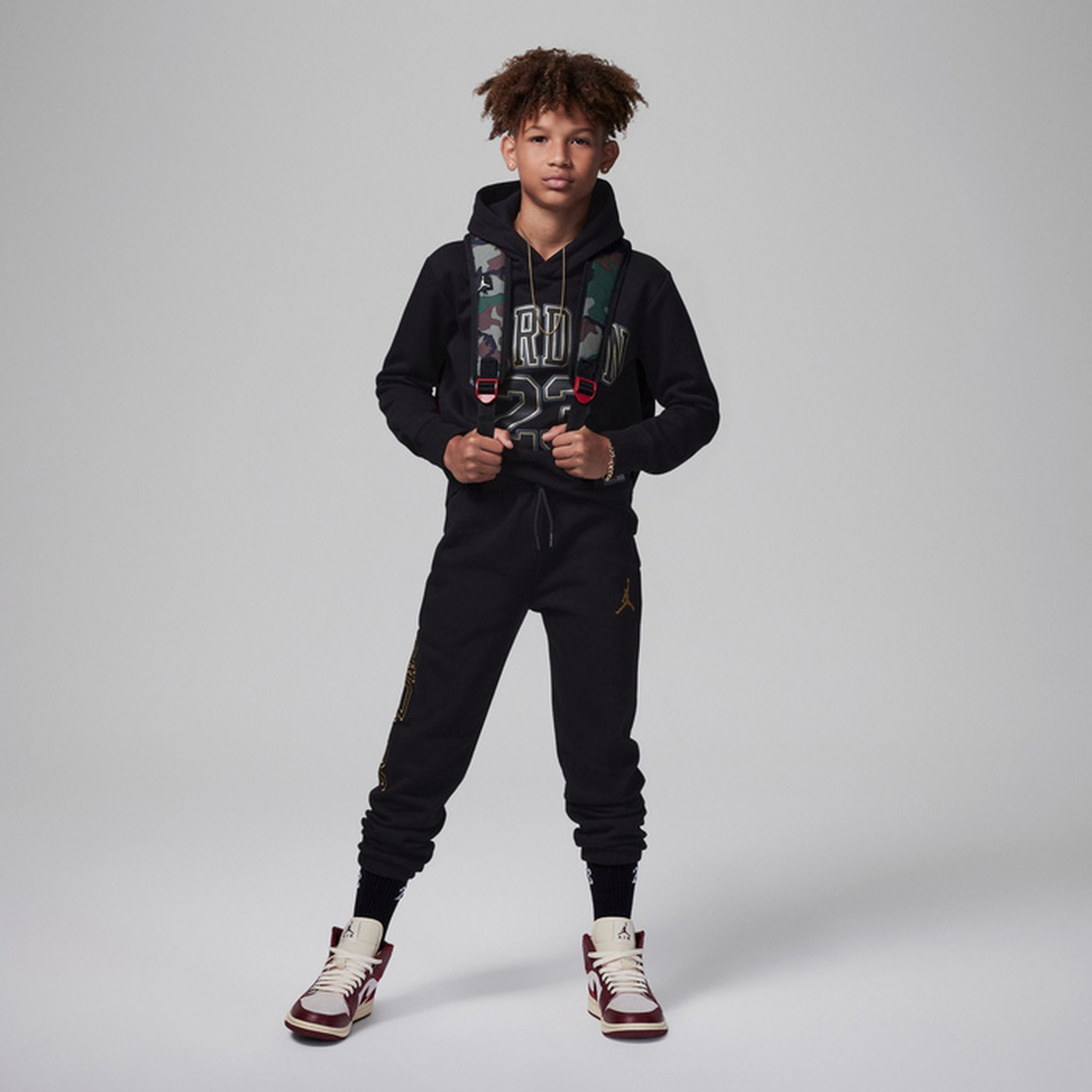 Jordan Hbr Fleece Pullover Çocuk Siyah Sweatshirt